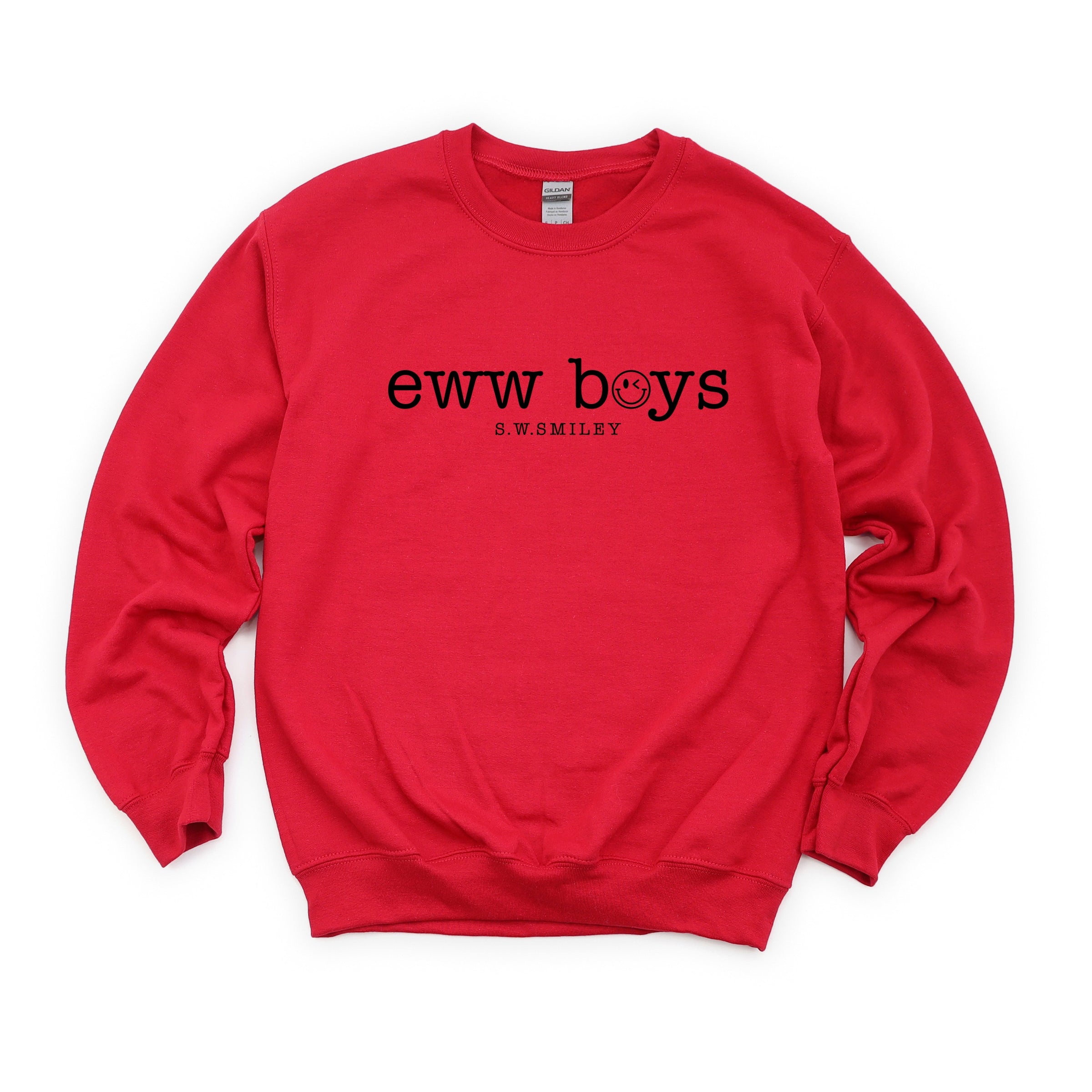 S.W.Smiley Eww Boys Typewriter - Women's Graphic Sweatshirt