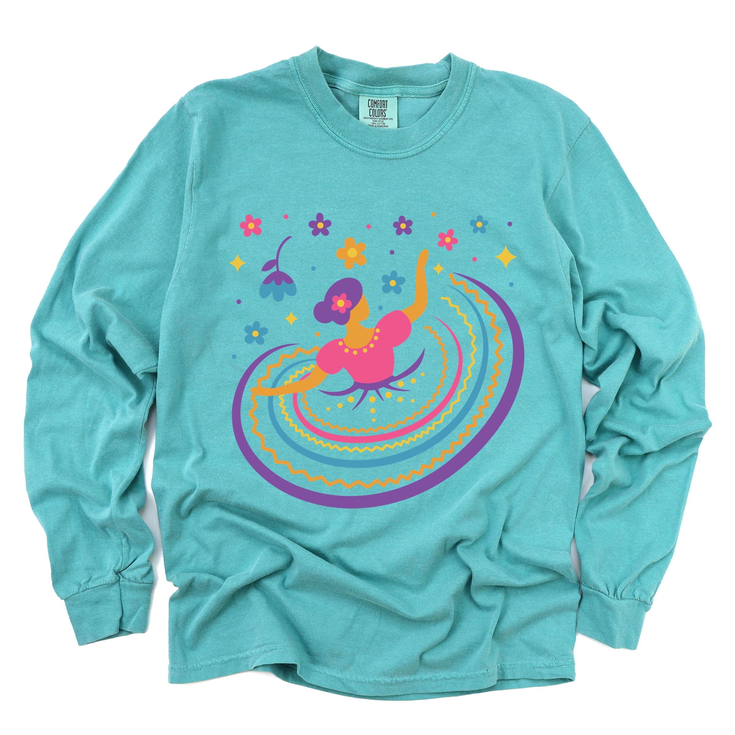 Hispanic Dress - Garment Dyed Long Sleeve