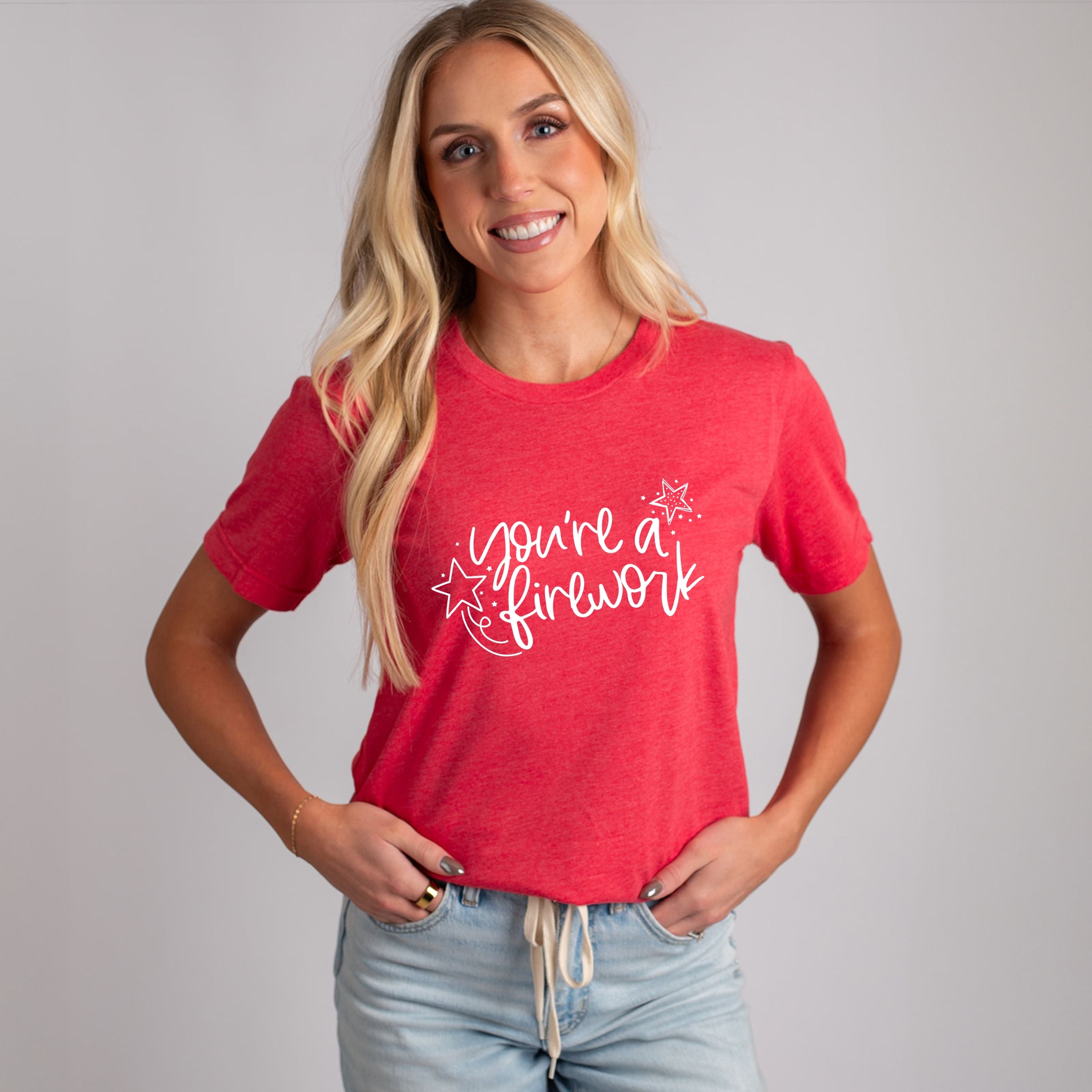 27501W_F-C Heather Red