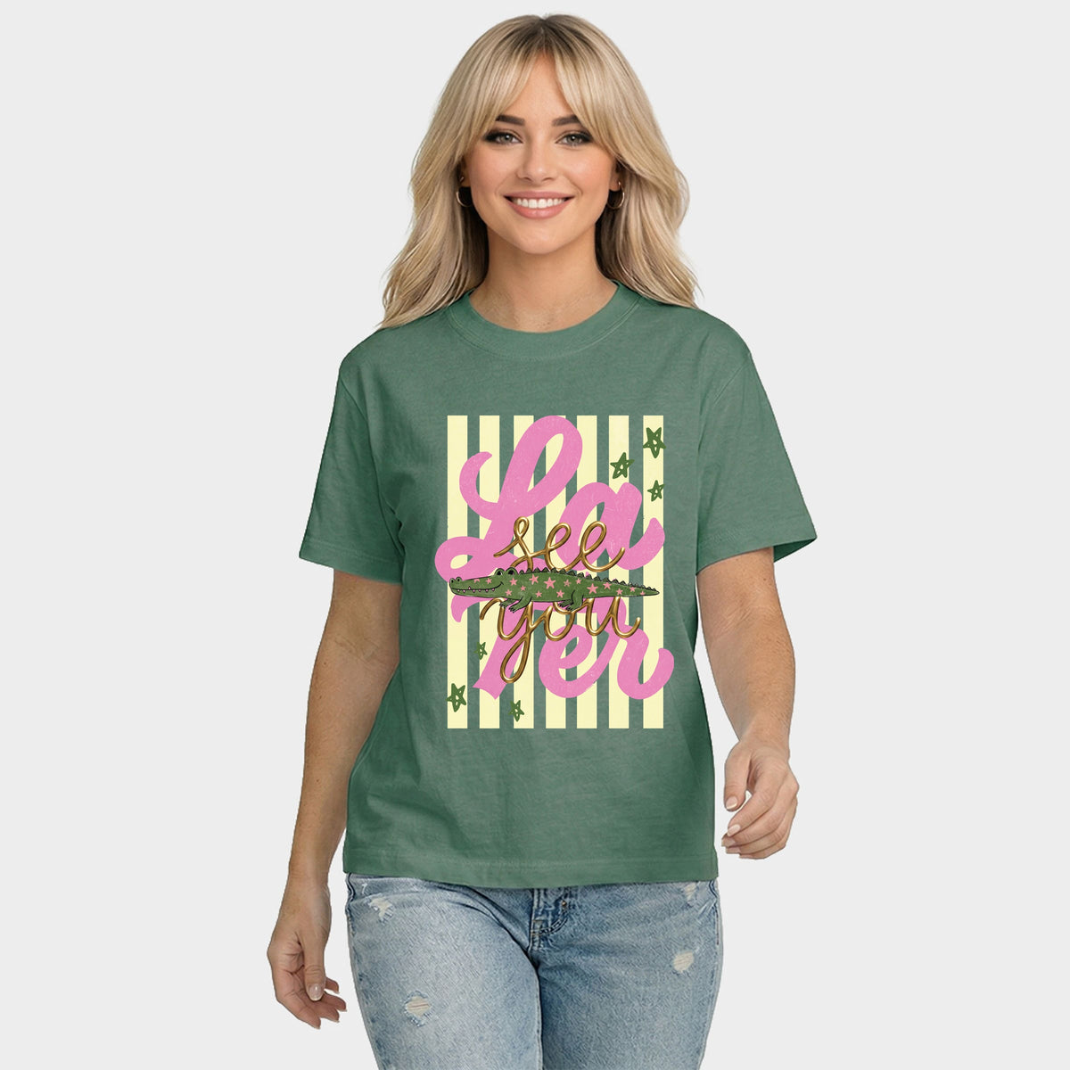 See You Later Alligator - Women's Relaxed Boxy Tee