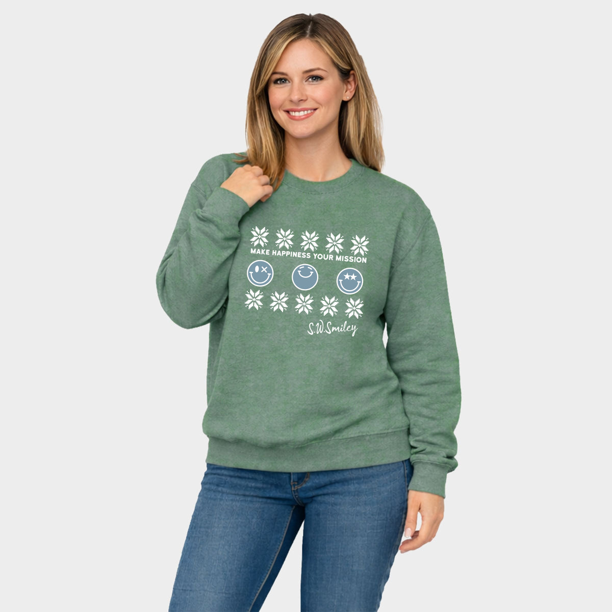 27916M_F-SWT Heather Green