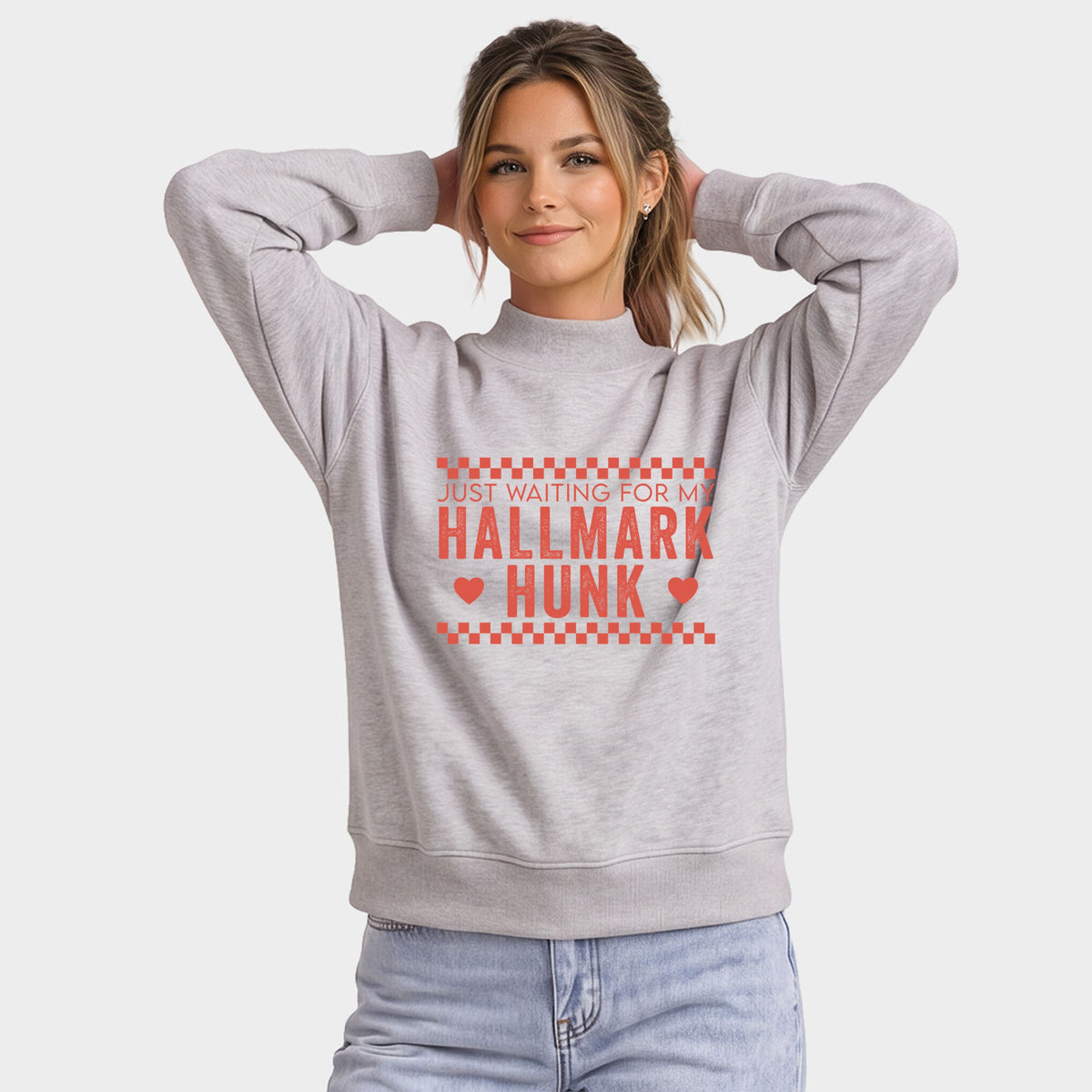 28049RED_F-OMSWT Heather Grey