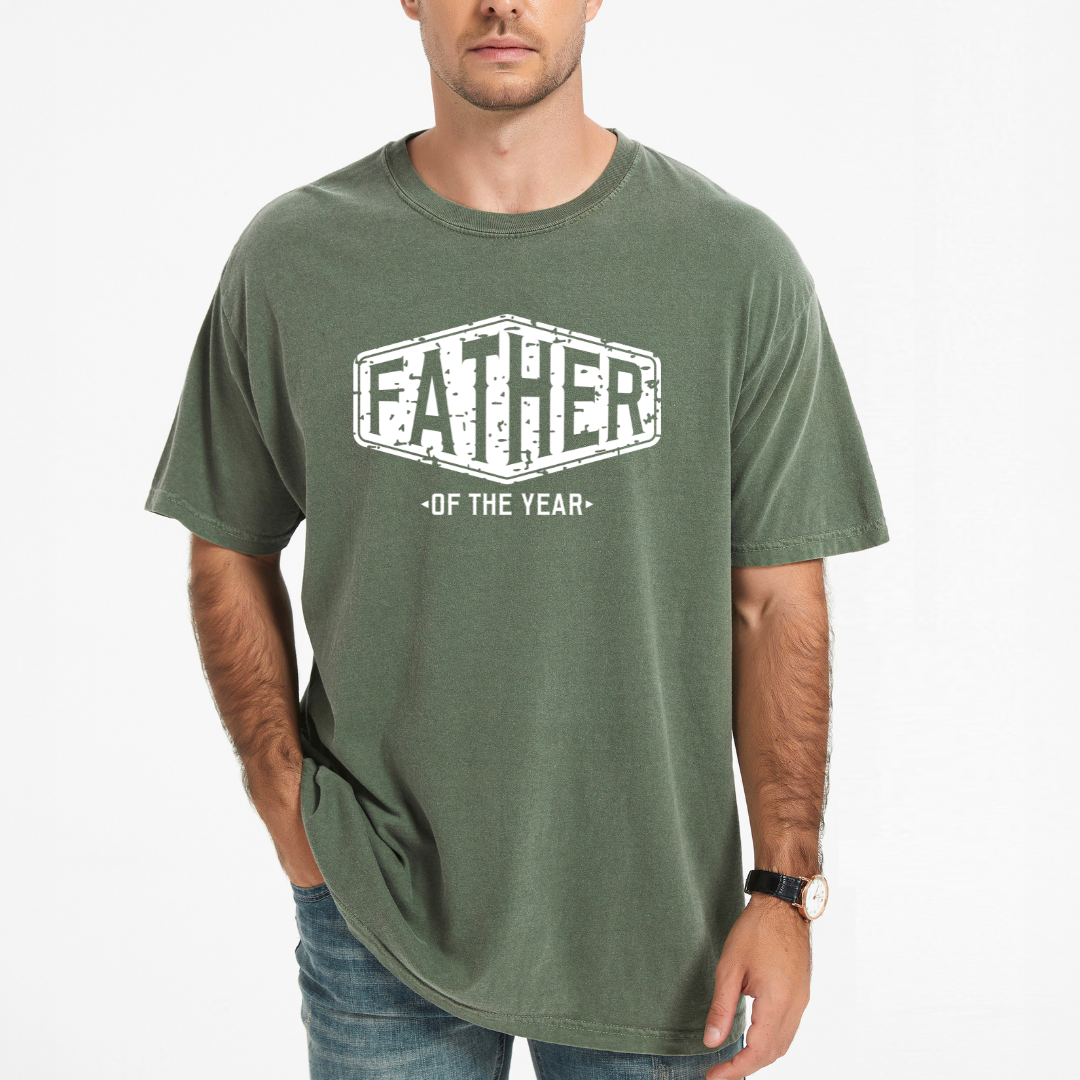 Vintage Father Of The Year | Men's Garment Dyed Tee