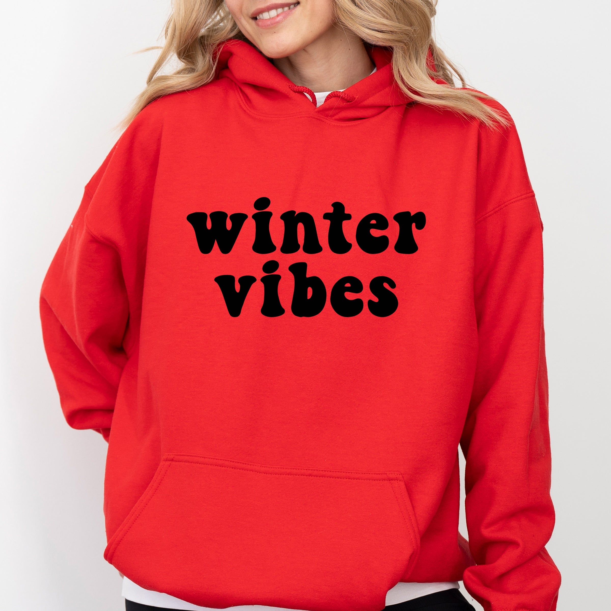 Retro Winter Vibes - Women's Graphic Hoodie