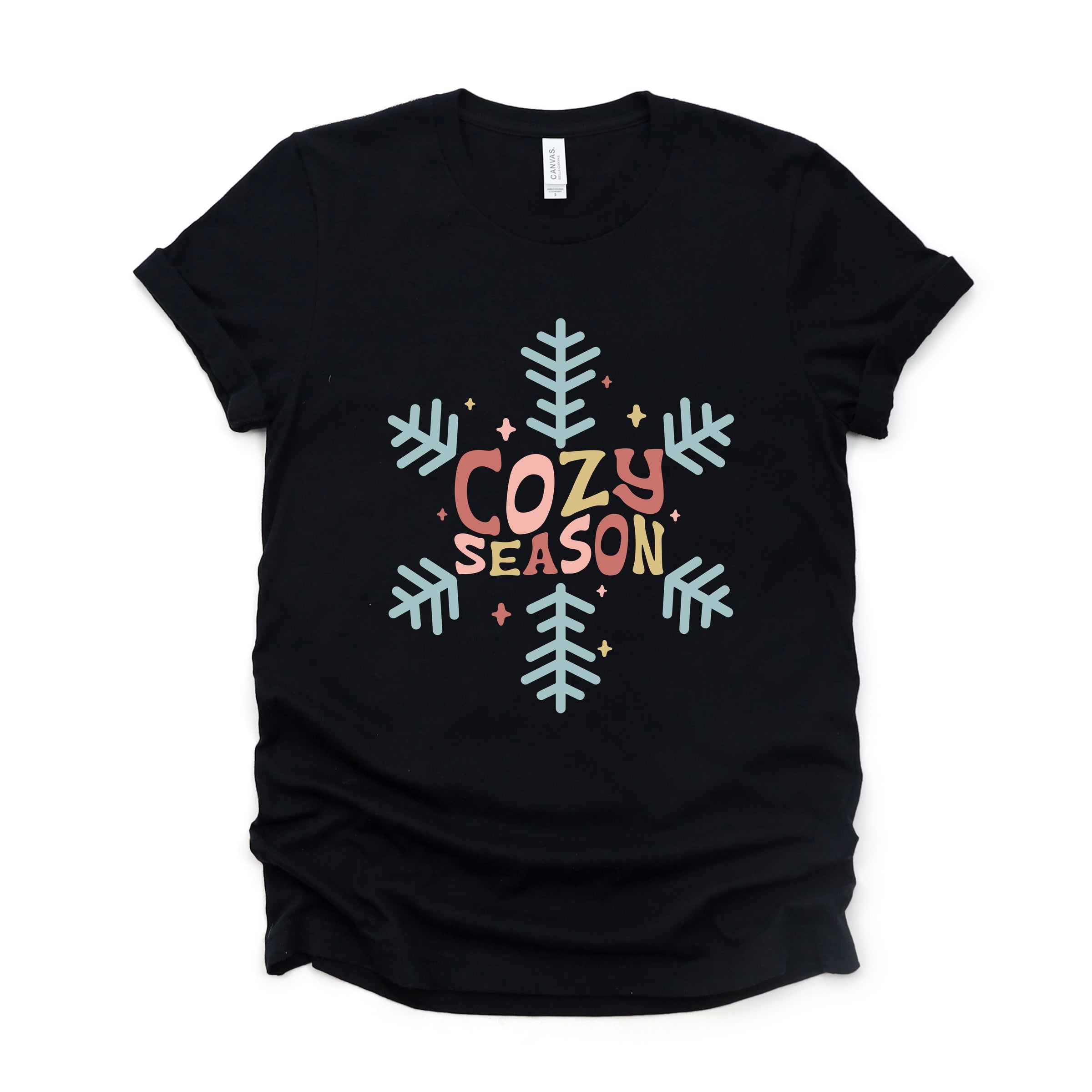 Cozy Season Colorful - Women's Short Sleeve Graphic T-Shirt