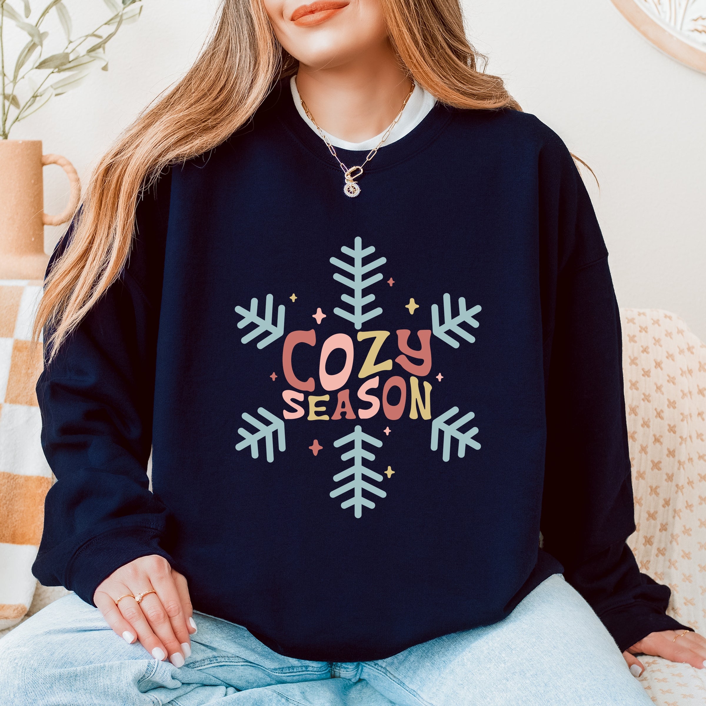 Cozy Season Colorful - Women's Graphic Sweatshirt