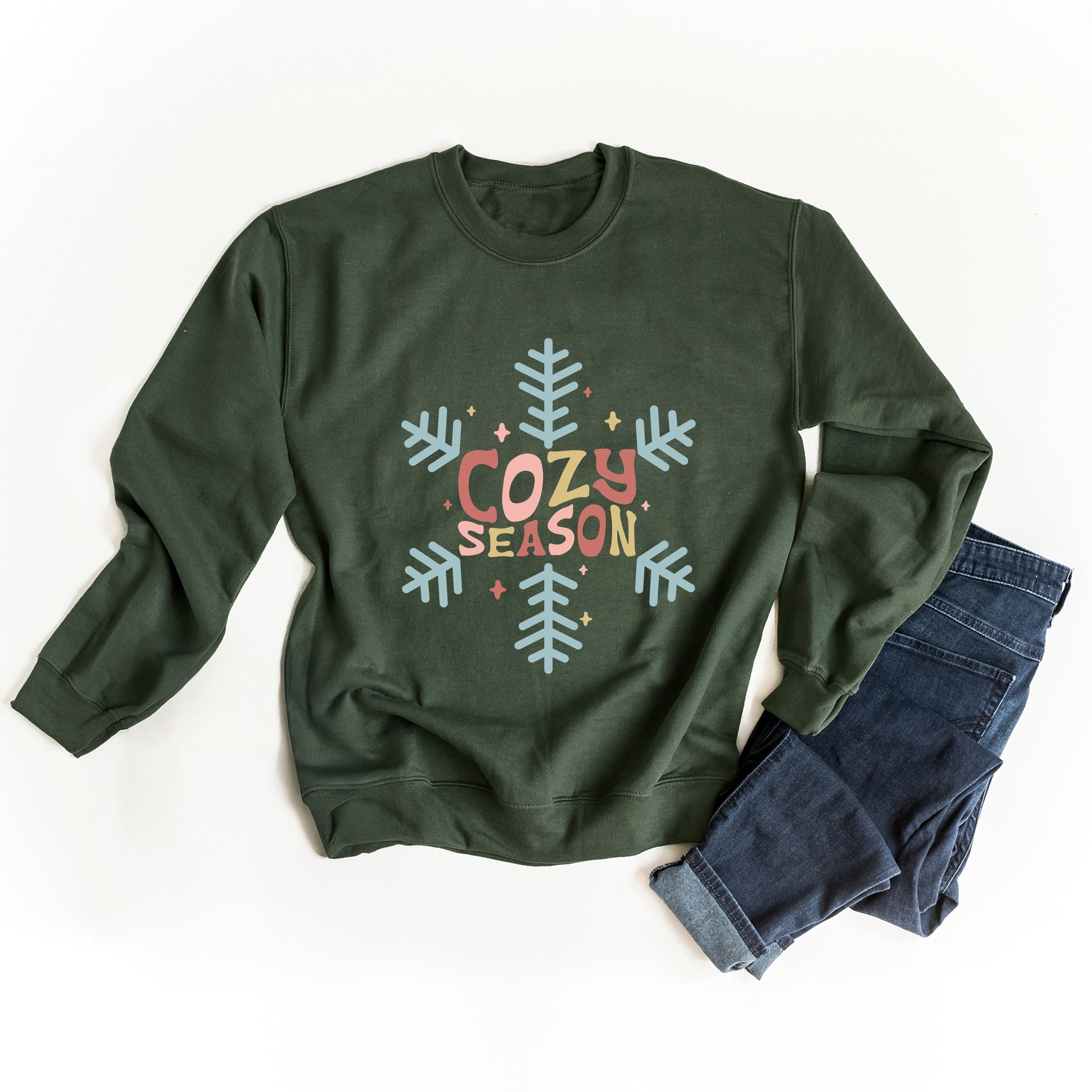 Cozy Season Colorful - Women's Graphic Sweatshirt