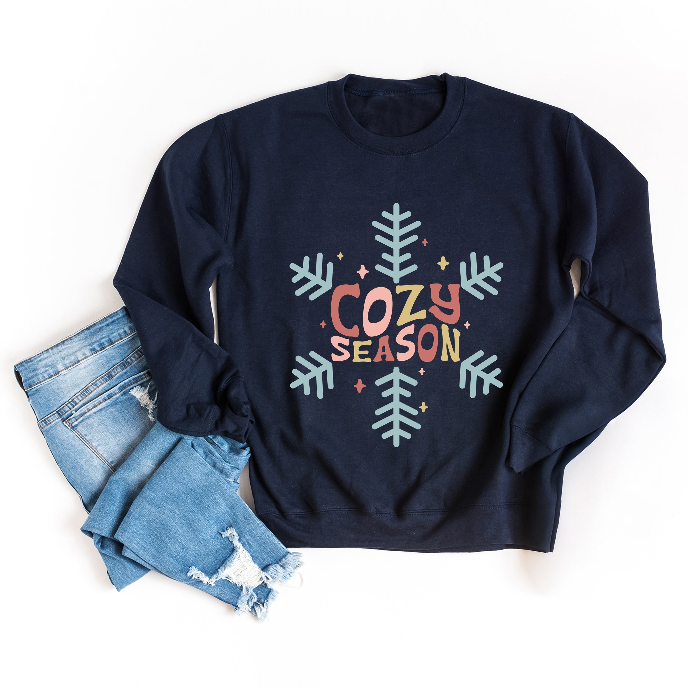 Cozy Season Colorful - Women's Graphic Sweatshirt