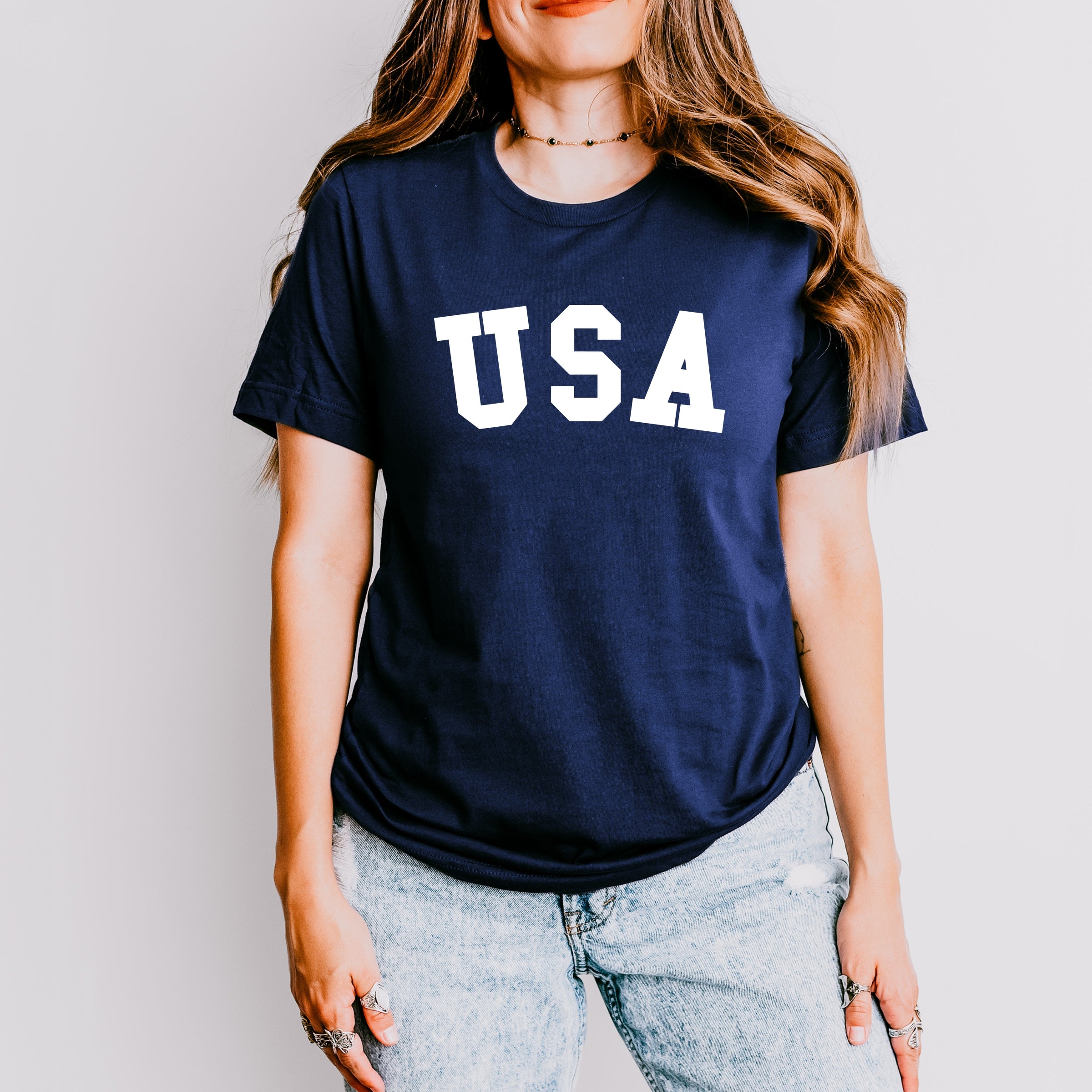 USA Bold - Women's Short Sleeve Graphic T-Shirt