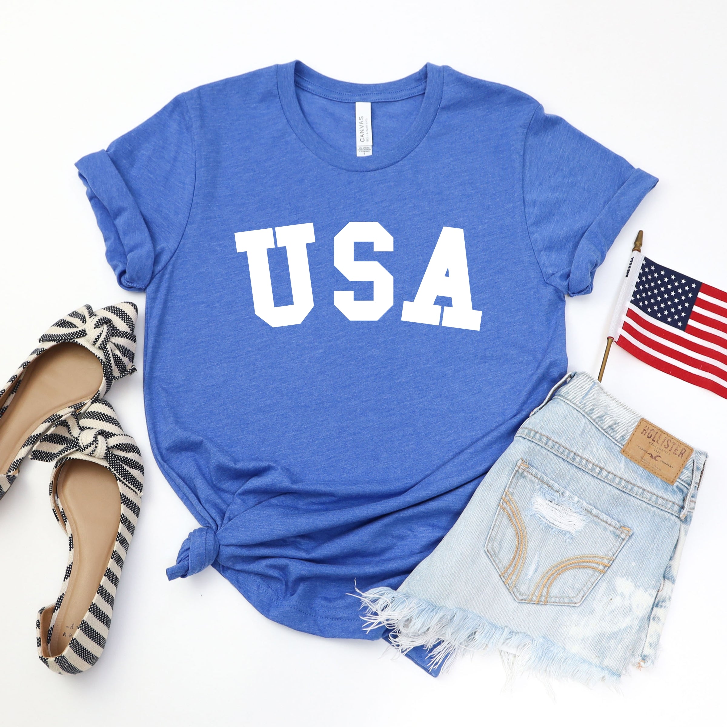 USA Bold - Women's Short Sleeve Graphic T-Shirt
