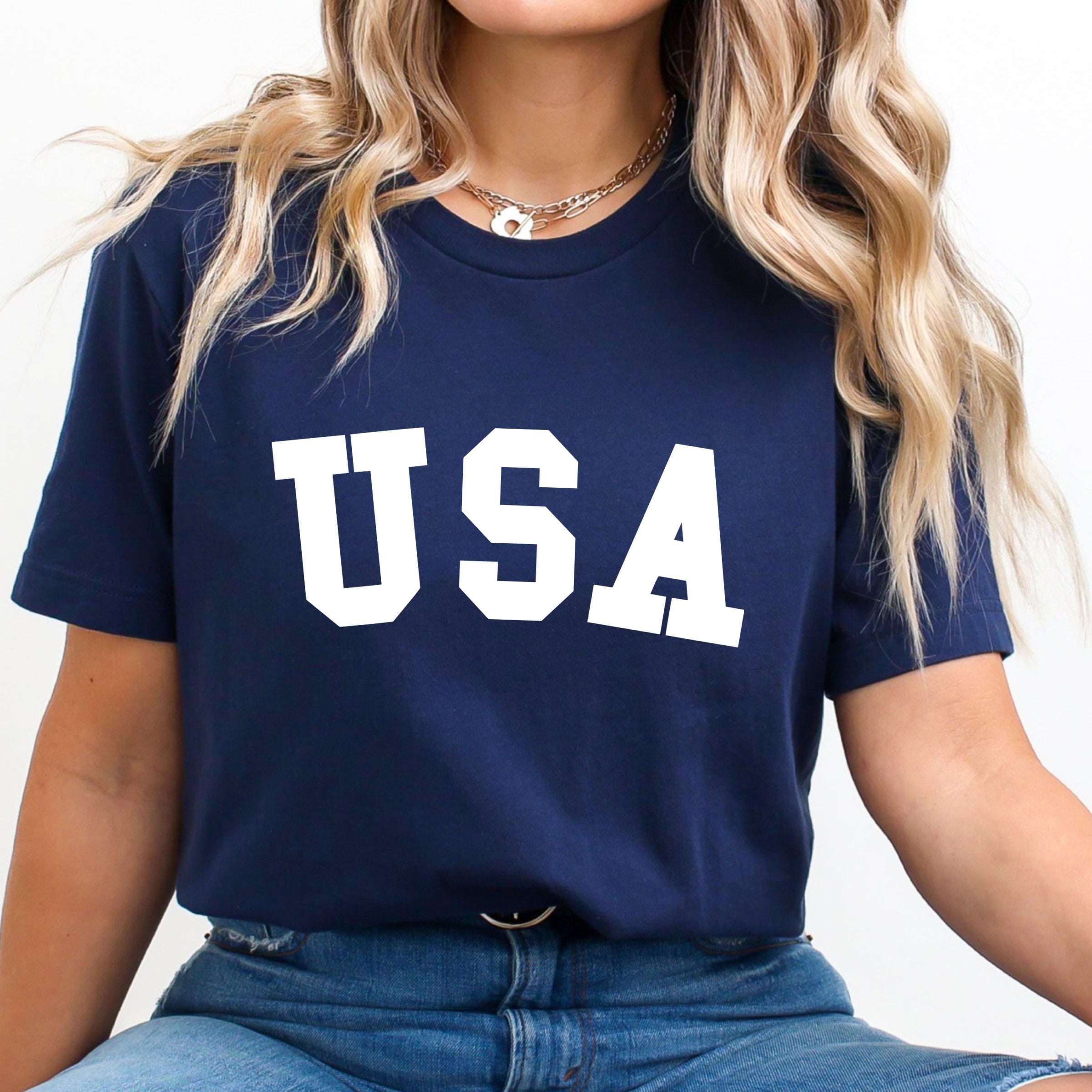 USA Bold - Women's Short Sleeve Graphic T-Shirt