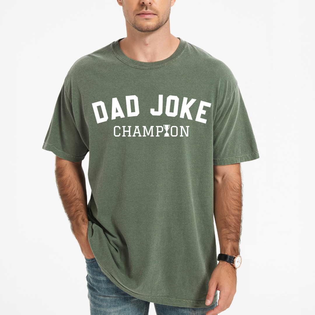 Dad Joke Champion | Men's Garment Dyed Tee