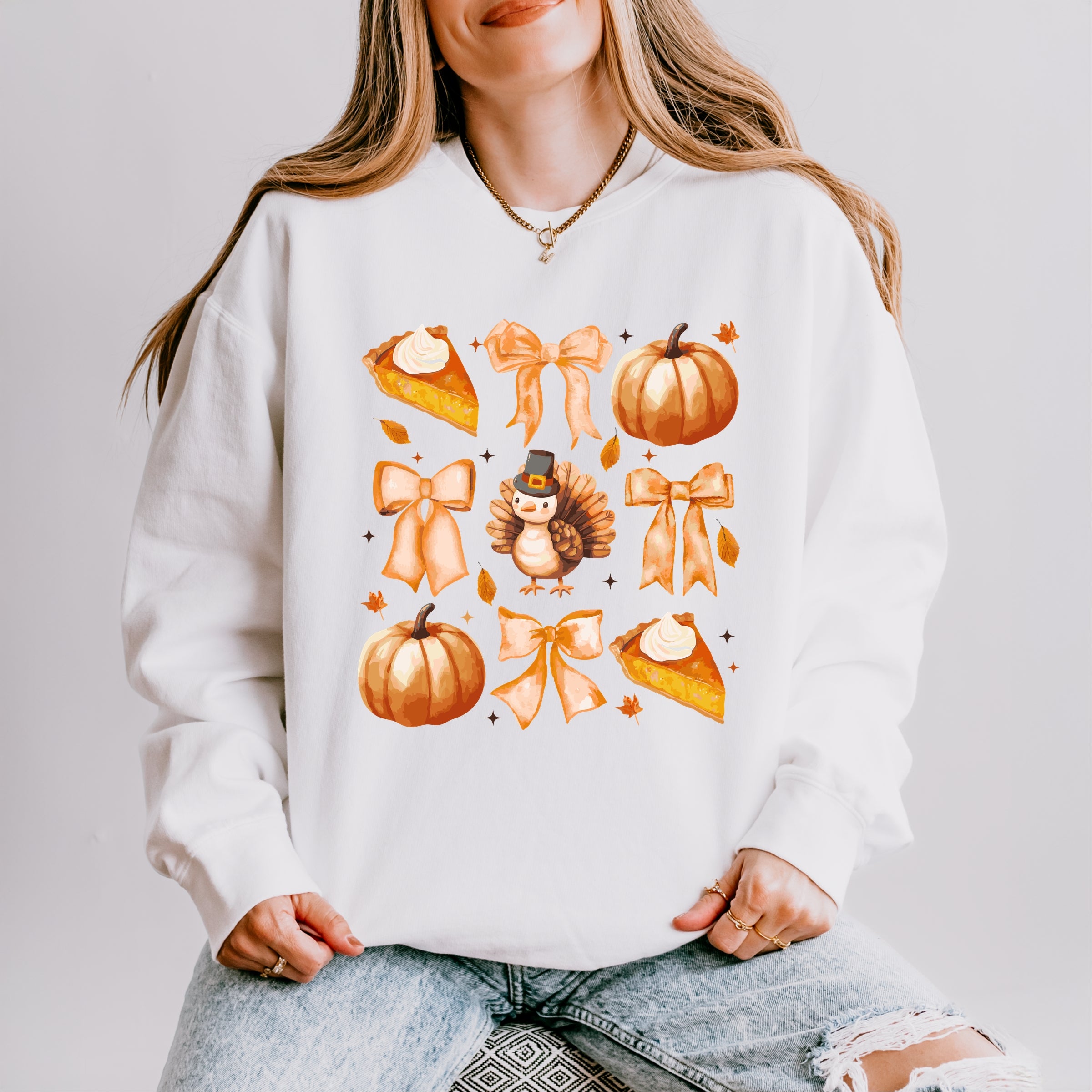Coquette Turkey Pie - Women's Lightweight Garment Dyed Sweatshirt