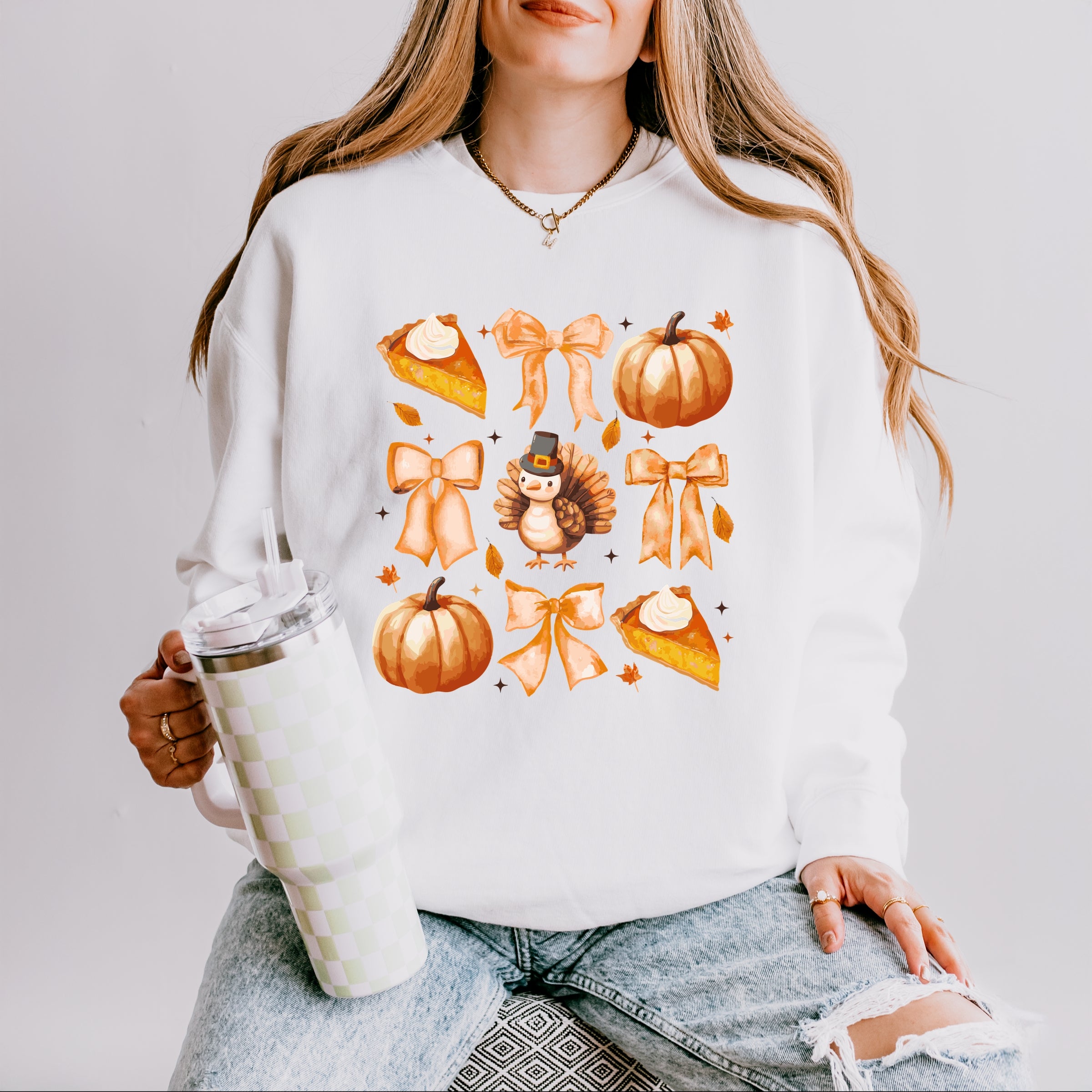 Coquette Turkey Pie - Women's Lightweight Garment Dyed Sweatshirt