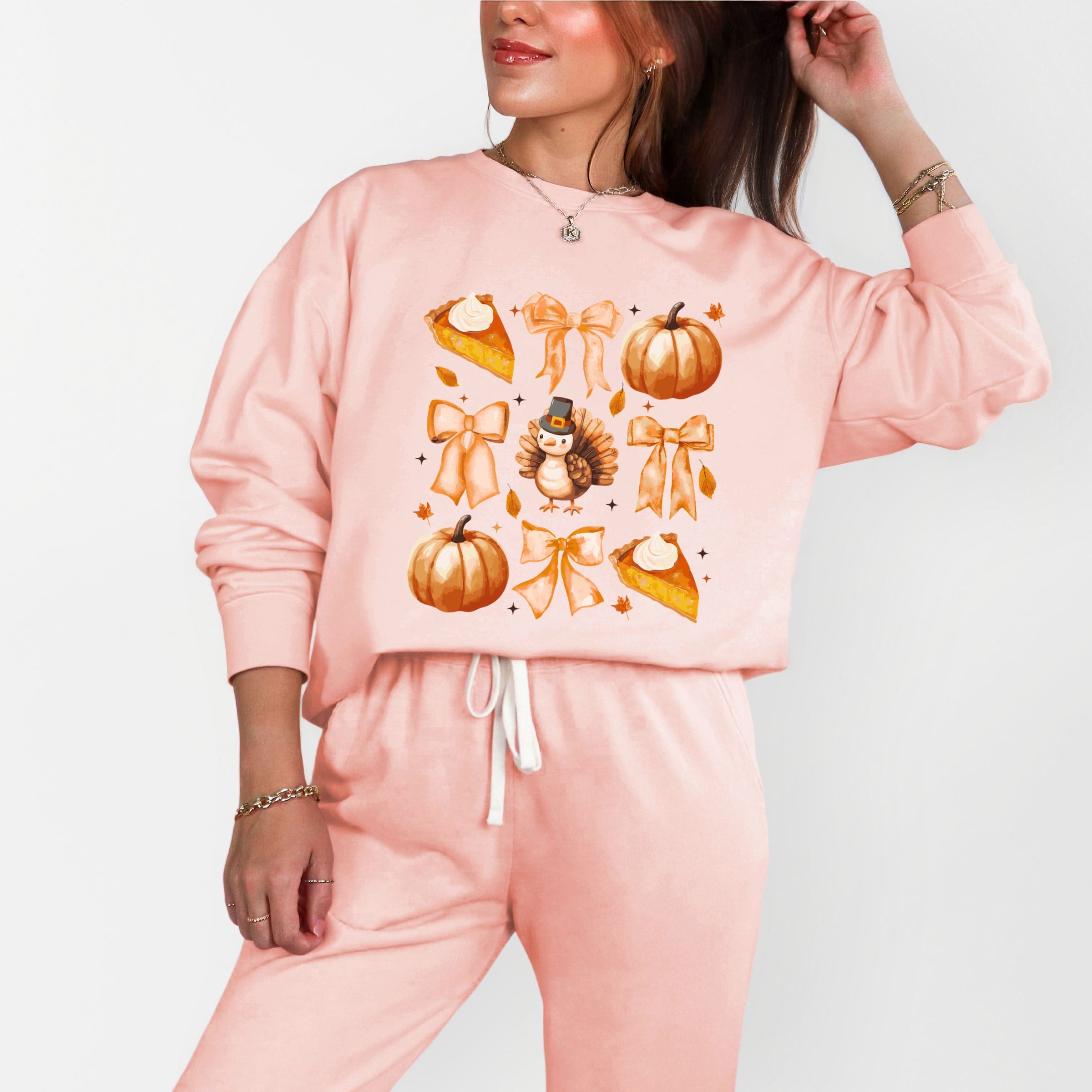 Coquette Turkey Pie - Women's Lightweight Garment Dyed Sweatshirt