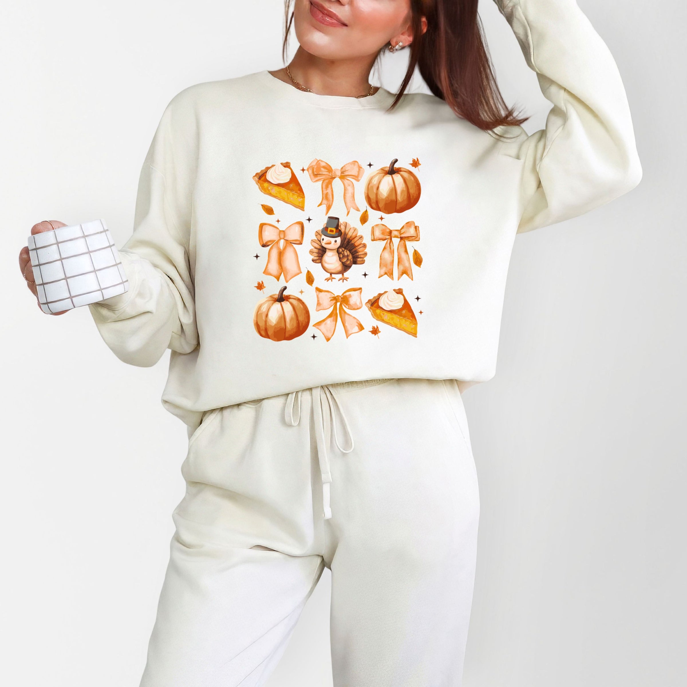 Coquette Turkey Pie - Women's Lightweight Garment Dyed Sweatshirt