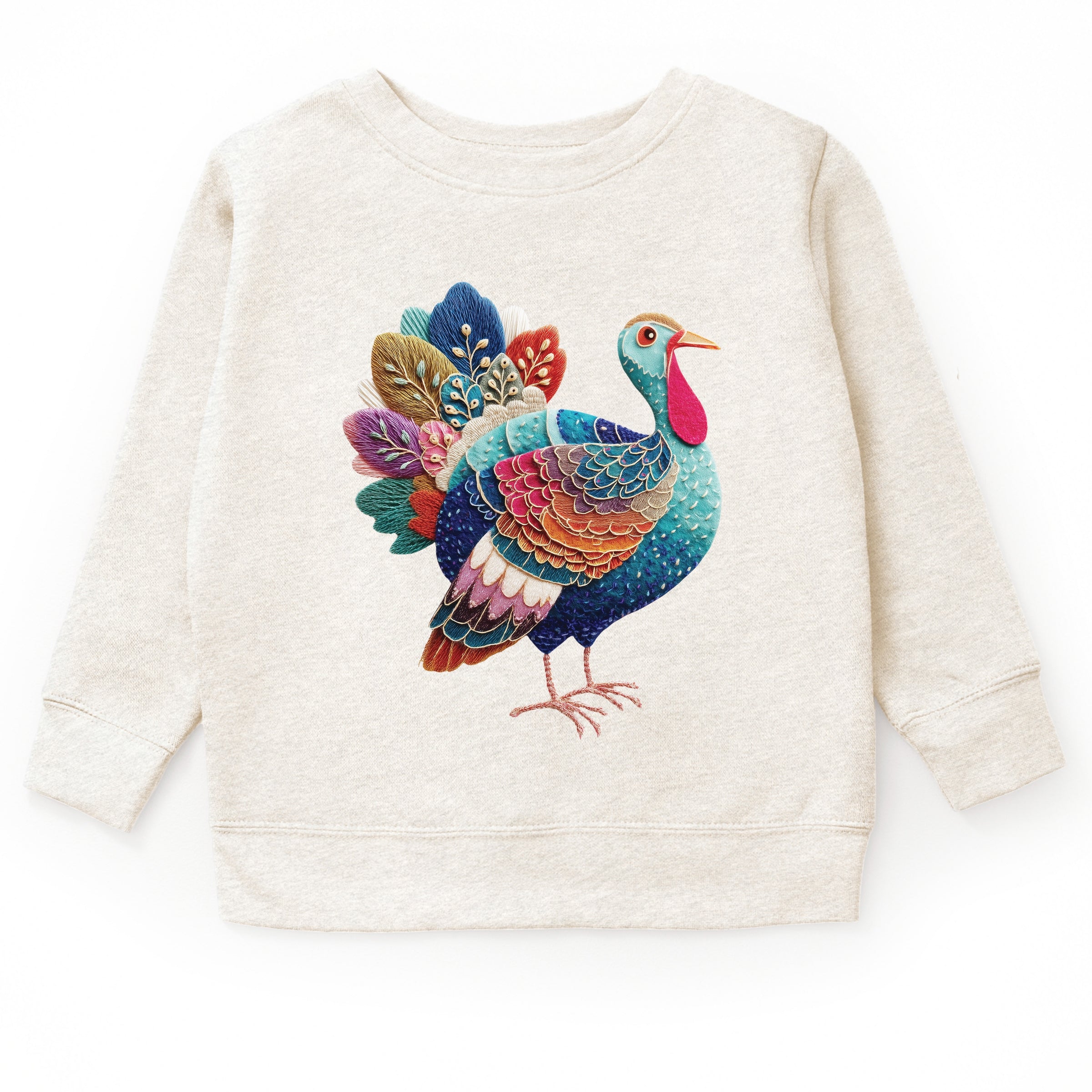 Turkey Patchwork Print - Youth Graphic Sweatshirt