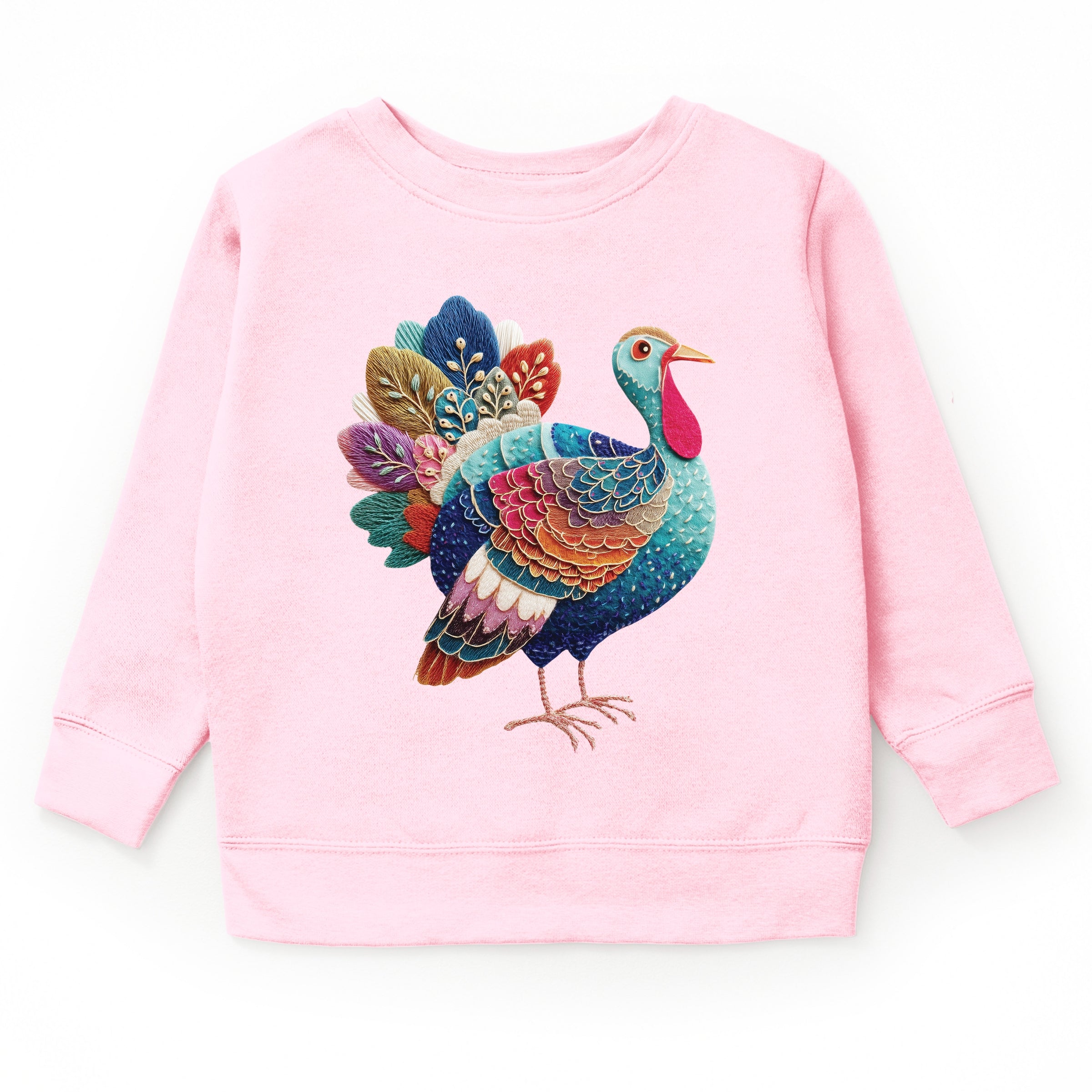 Turkey Patchwork Print - Youth Graphic Sweatshirt