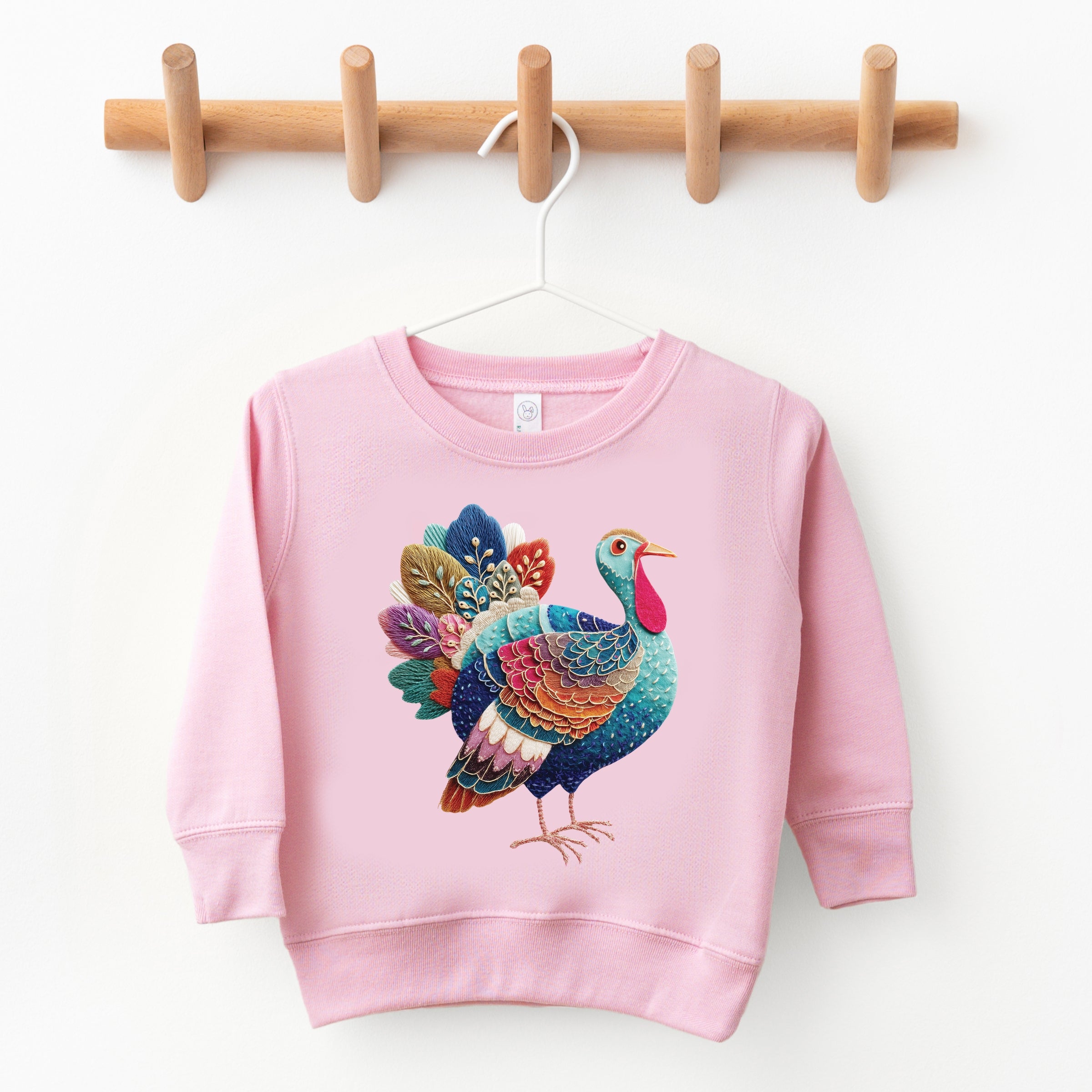 Turkey Patchwork Print - Toddler Graphic Sweatshirt