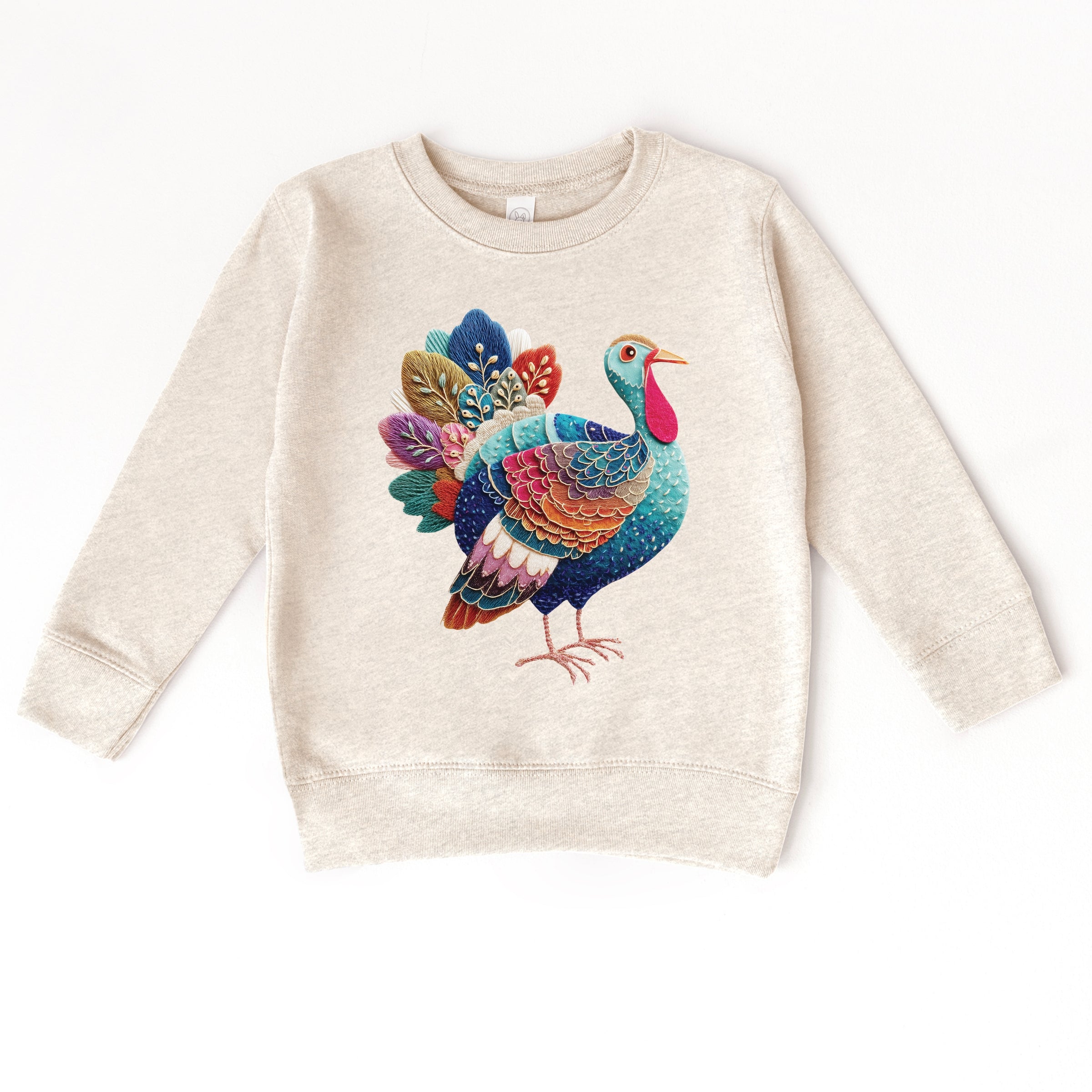 Turkey Patchwork Print - Toddler Graphic Sweatshirt