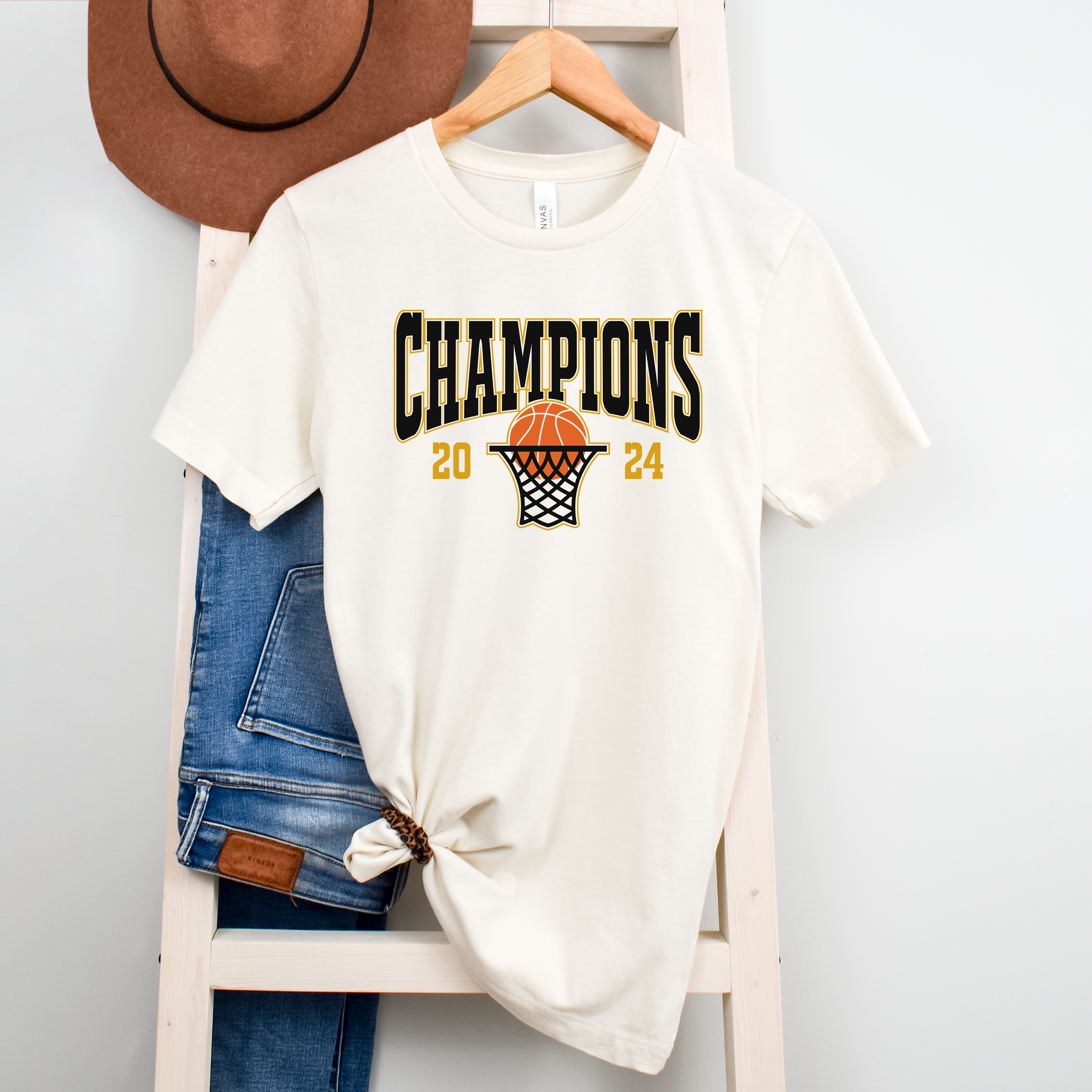 College Basketball 2024 Champions AL | Short Sleeve Graphic Tee