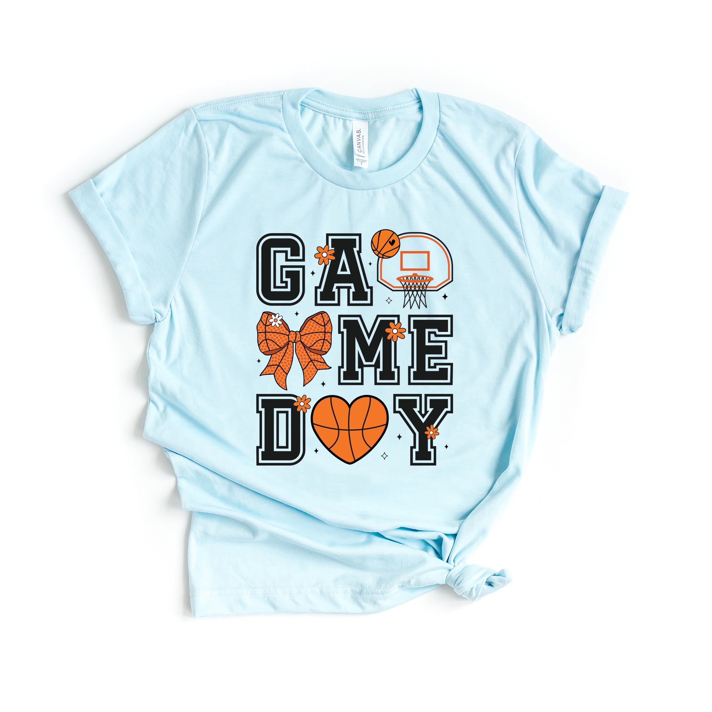 Basketball Game Day Coquette - Women's Short Sleeve Graphic T-Shirt