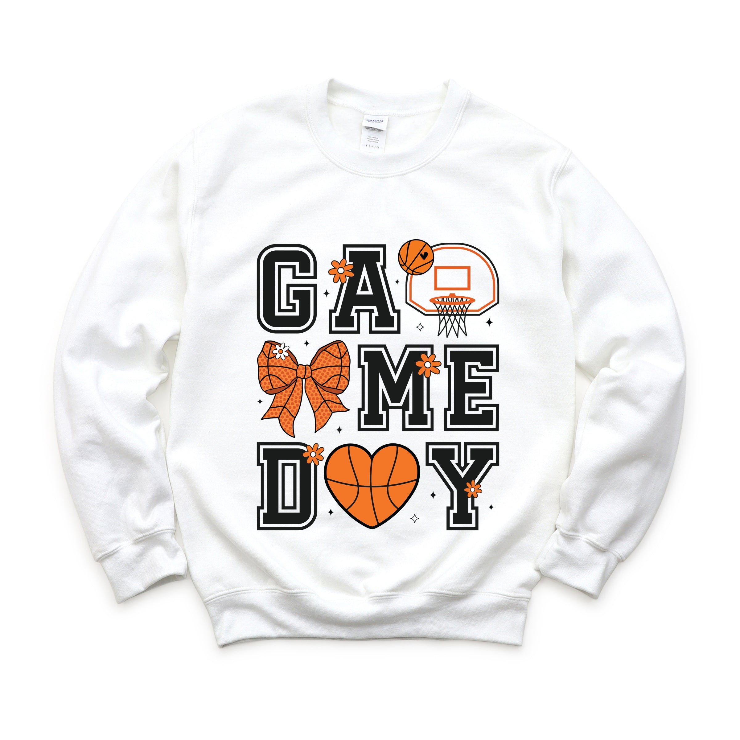 Basketball Game Day Coquette - Women's Graphic Sweatshirt