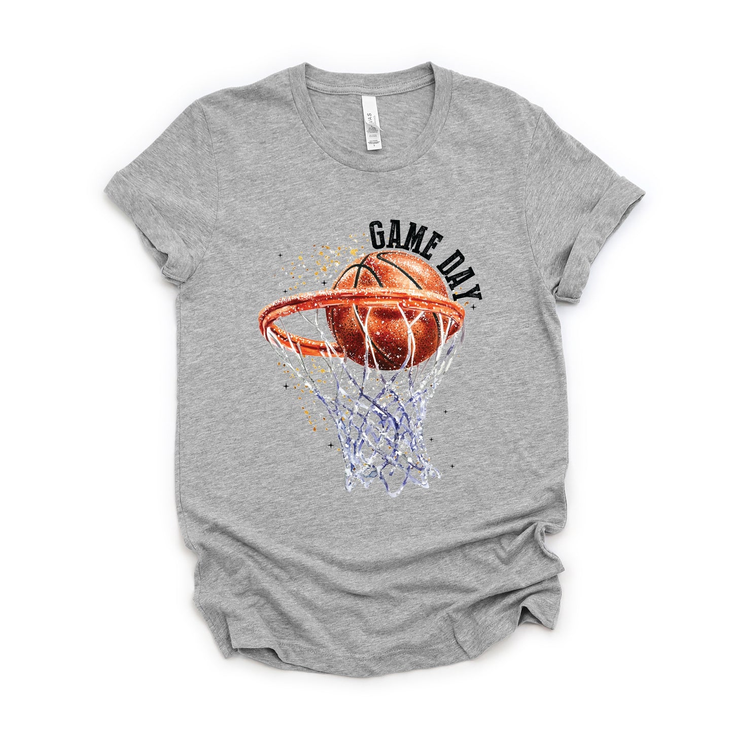 Basketball Game Day Hoop - Women's Short Sleeve Graphic T-Shirt