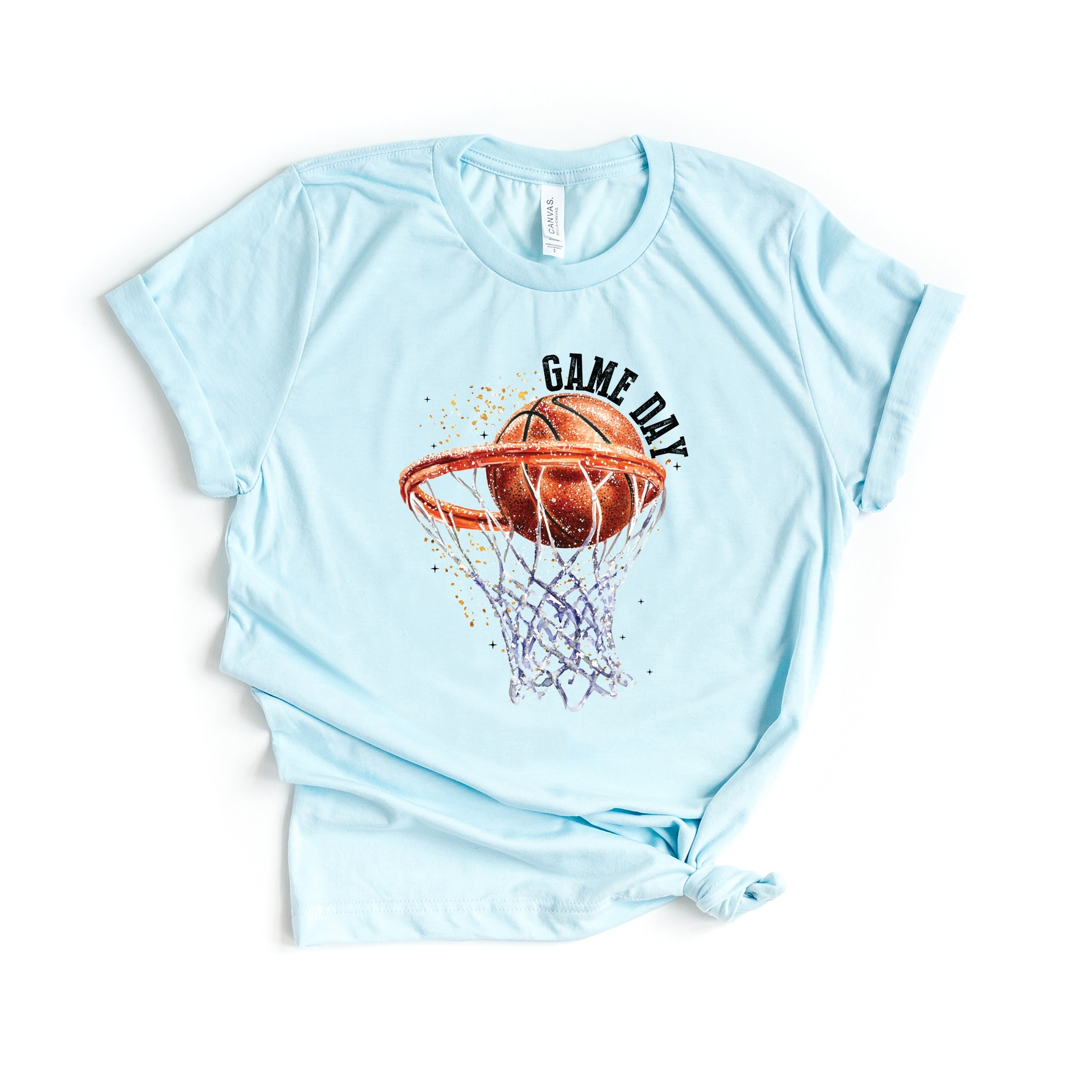 Basketball Game Day Hoop - Women's Short Sleeve Graphic T-Shirt