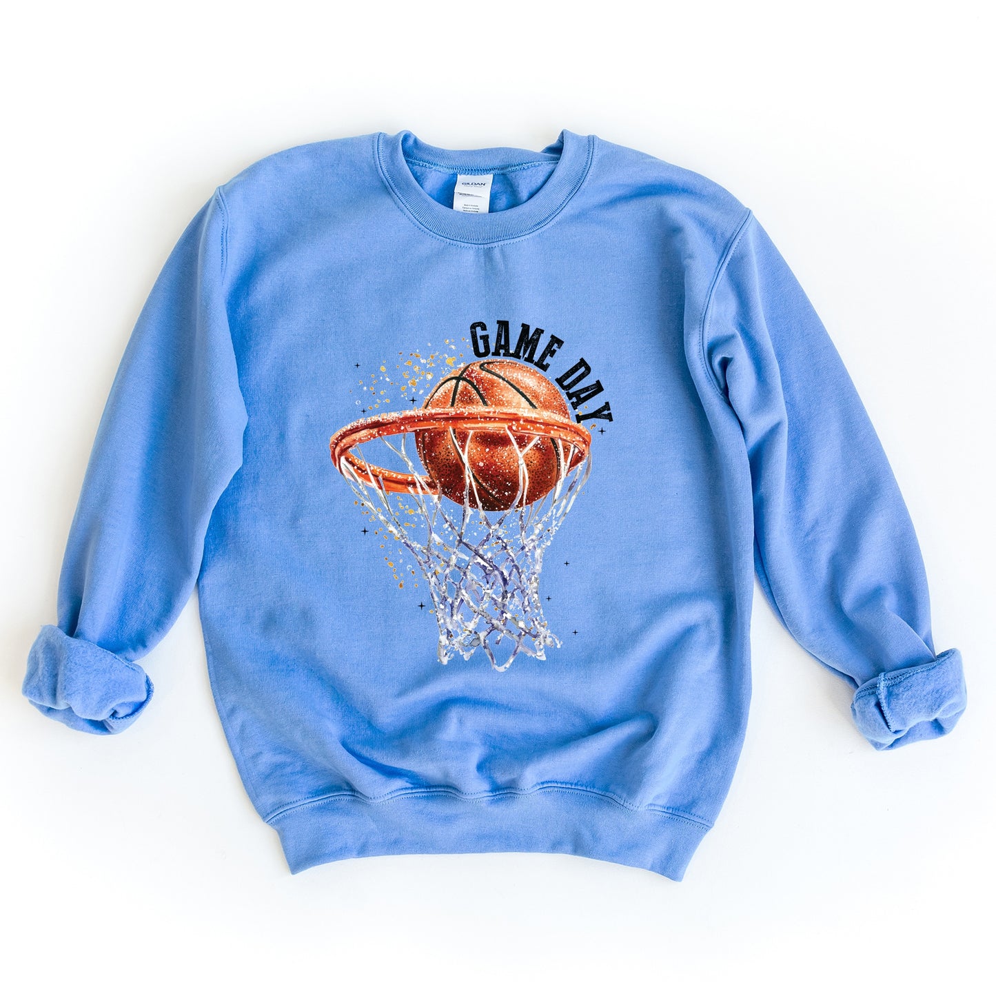 Basketball Game Day Hoop - Women's Graphic Sweatshirt