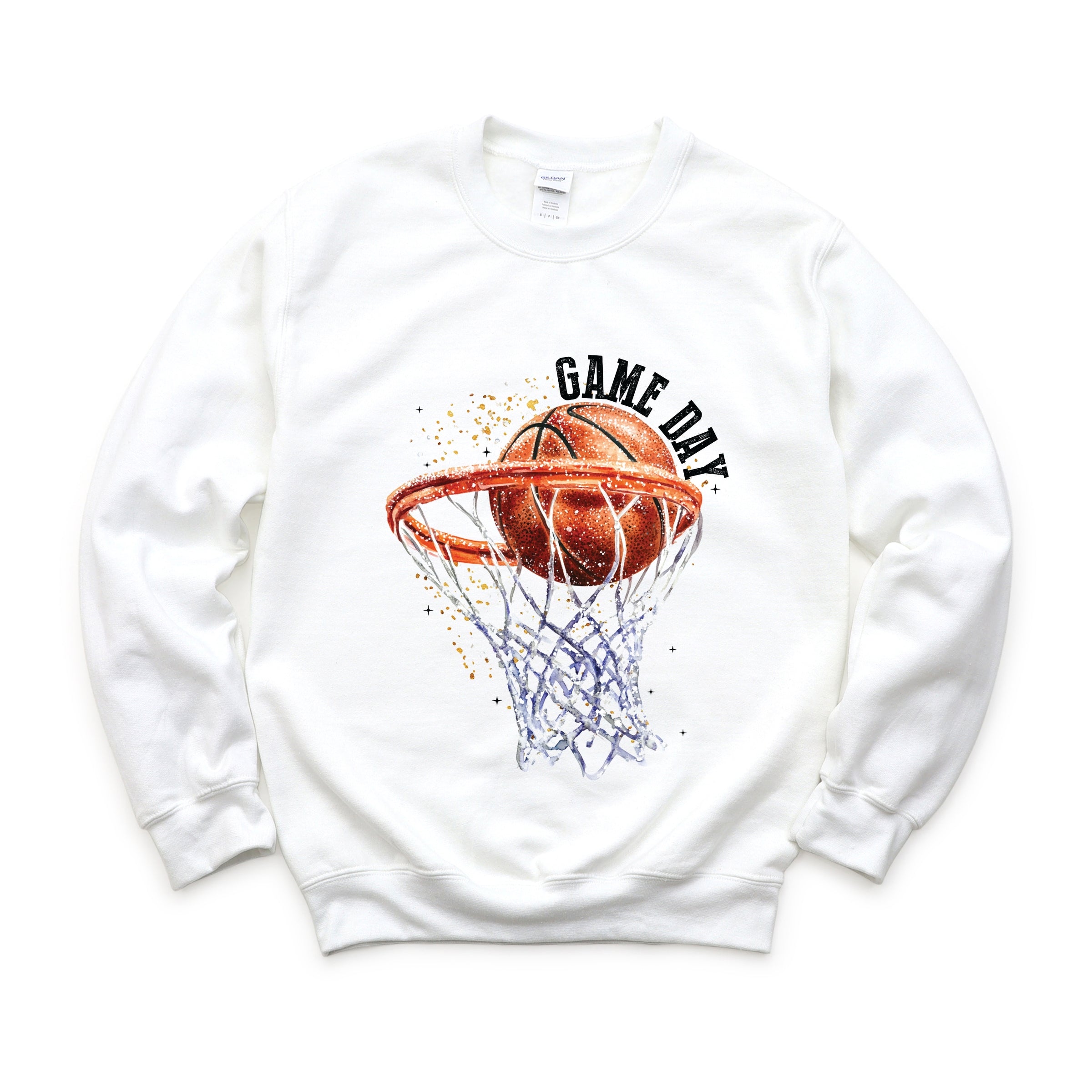 Basketball Game Day Hoop - Women's Graphic Sweatshirt
