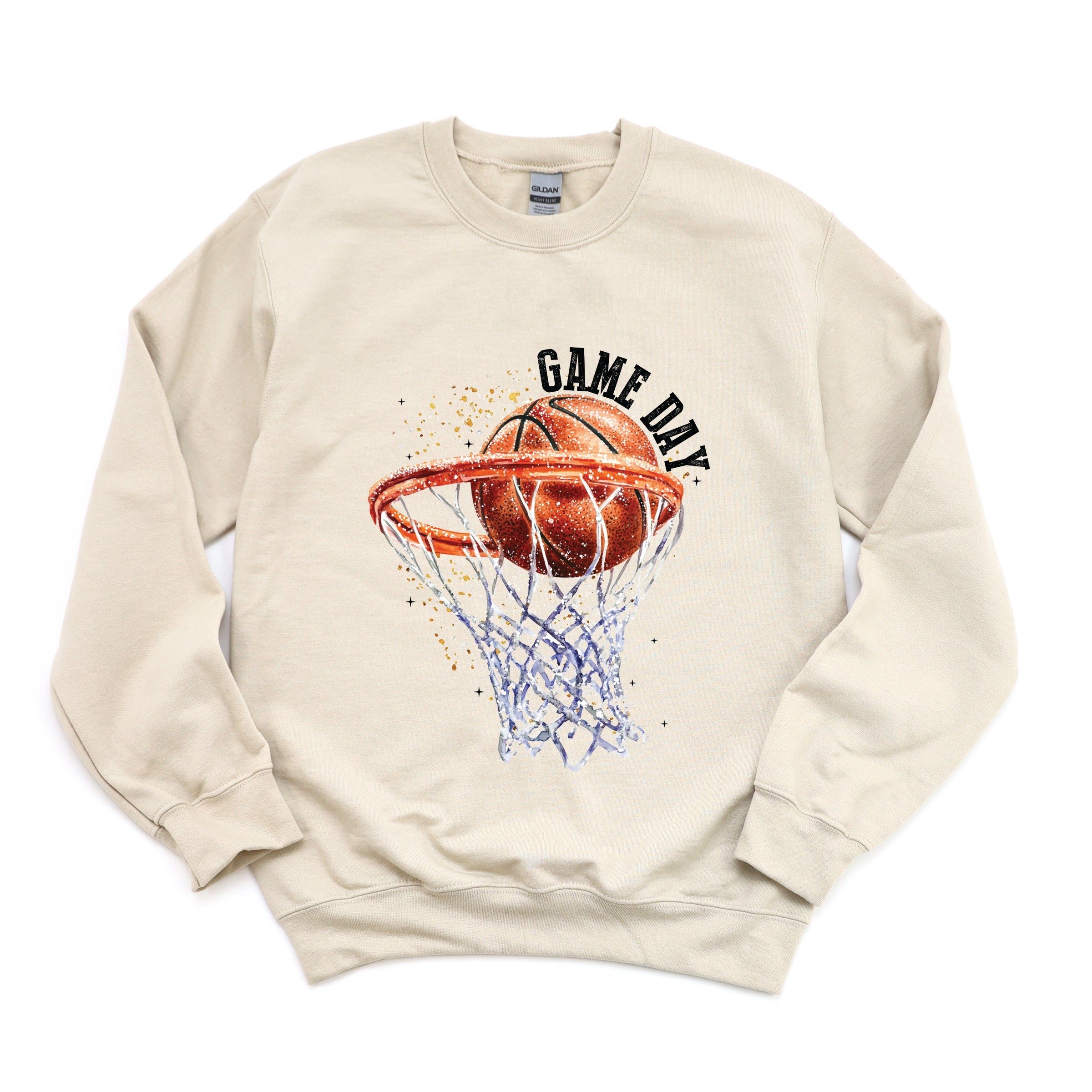 Basketball Game Day Hoop - Women's Graphic Sweatshirt