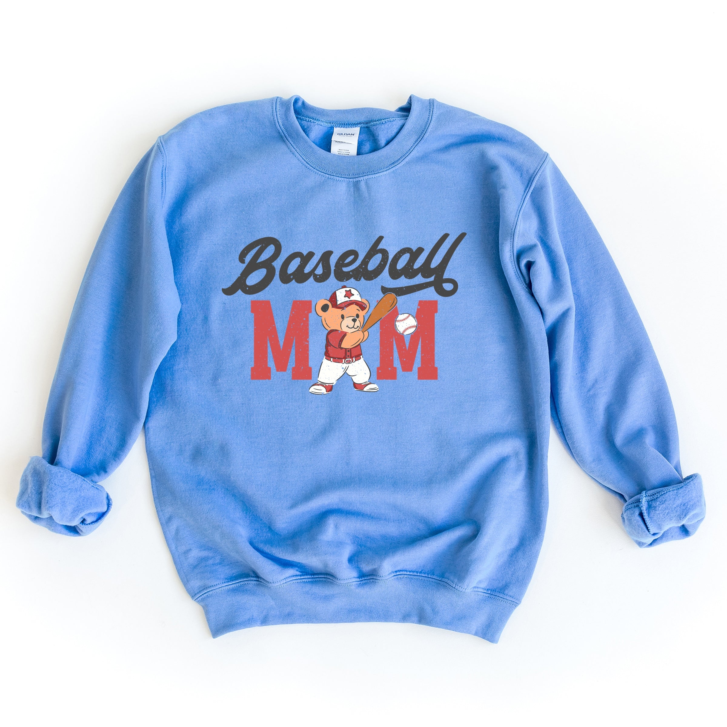Baseball Mom Teddy Bear - Women's Graphic Sweatshirt