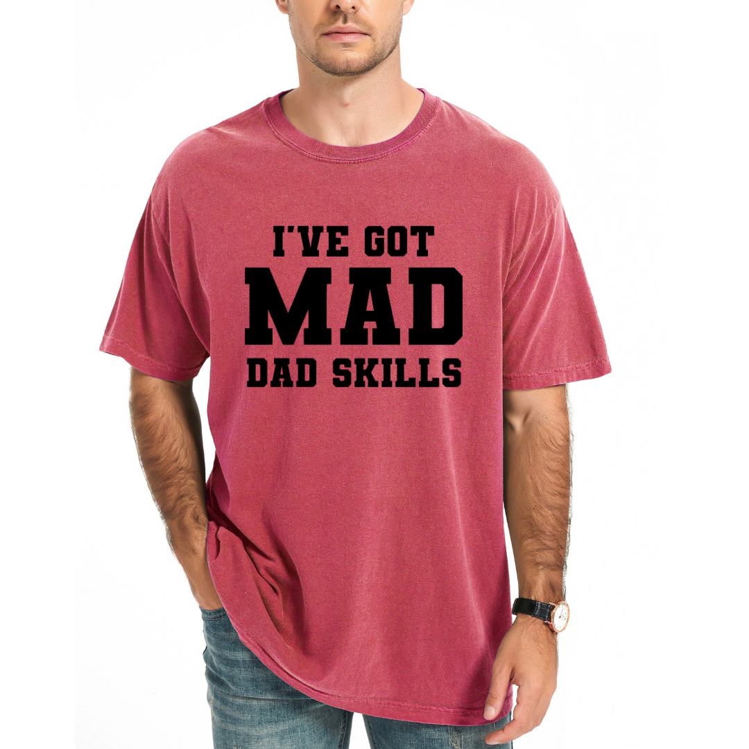 Mad Dad Skills | Men's Garment Dyed Tee