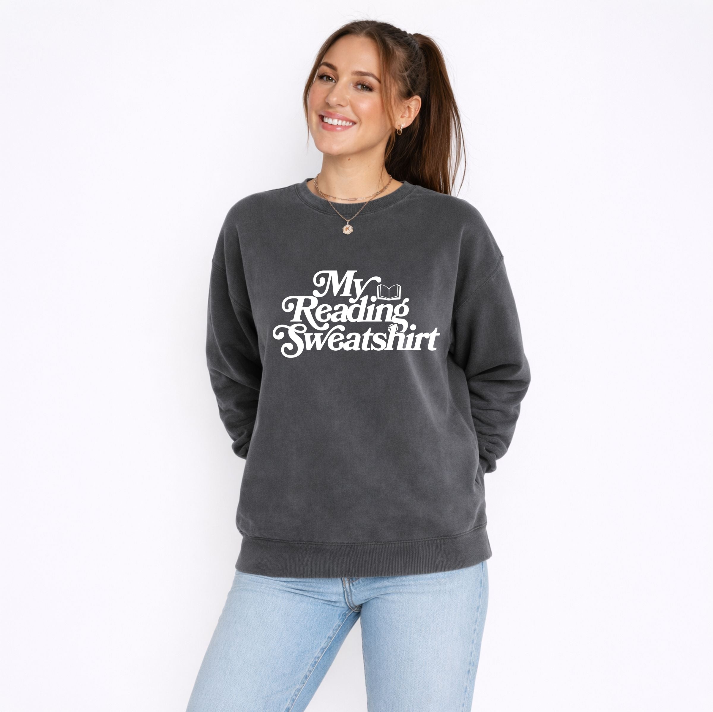 My Reading Sweatshirt - Women's Lightweight Garment Dyed Sweatshirt
