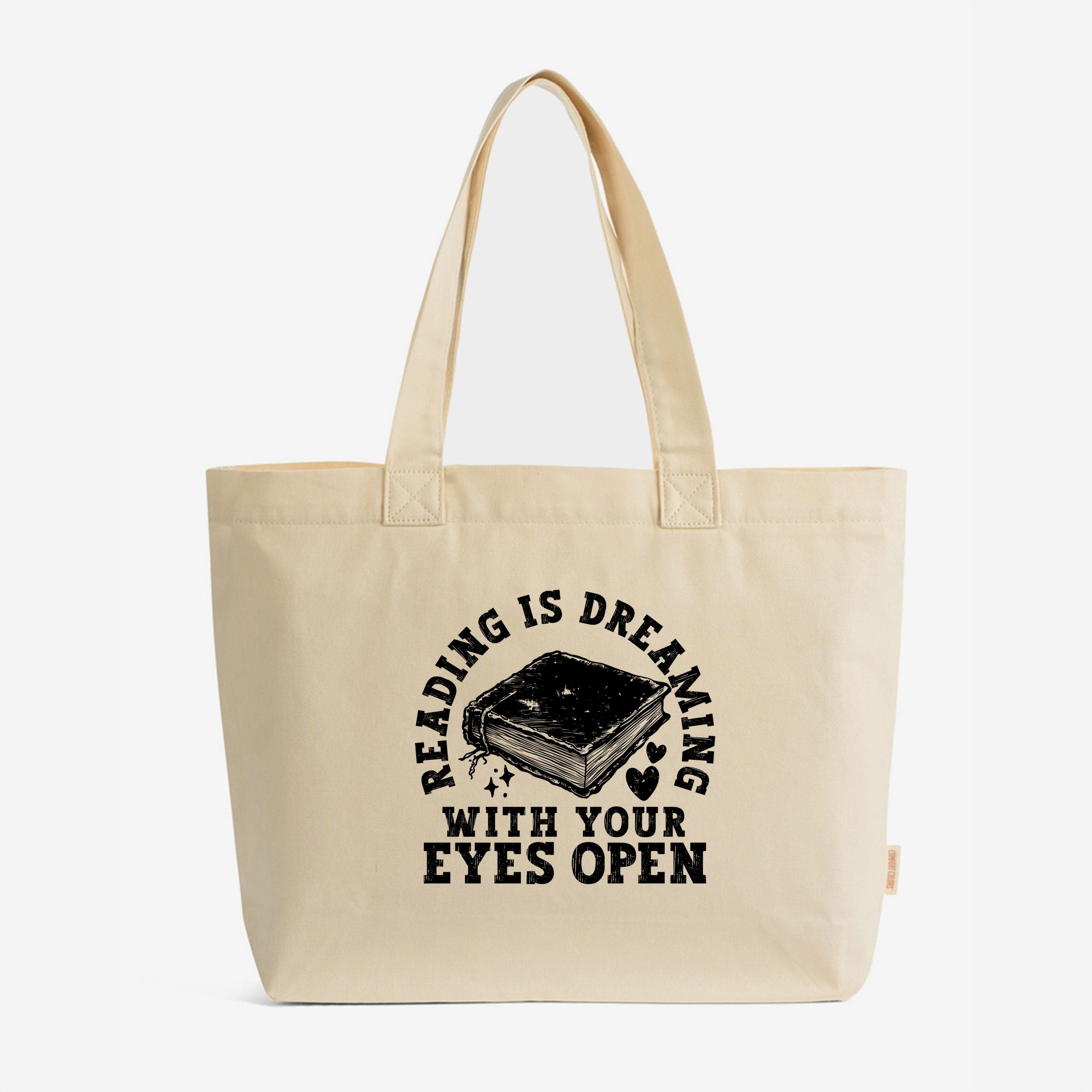 Reading Is Dreaming - Zippered Canvas Tote