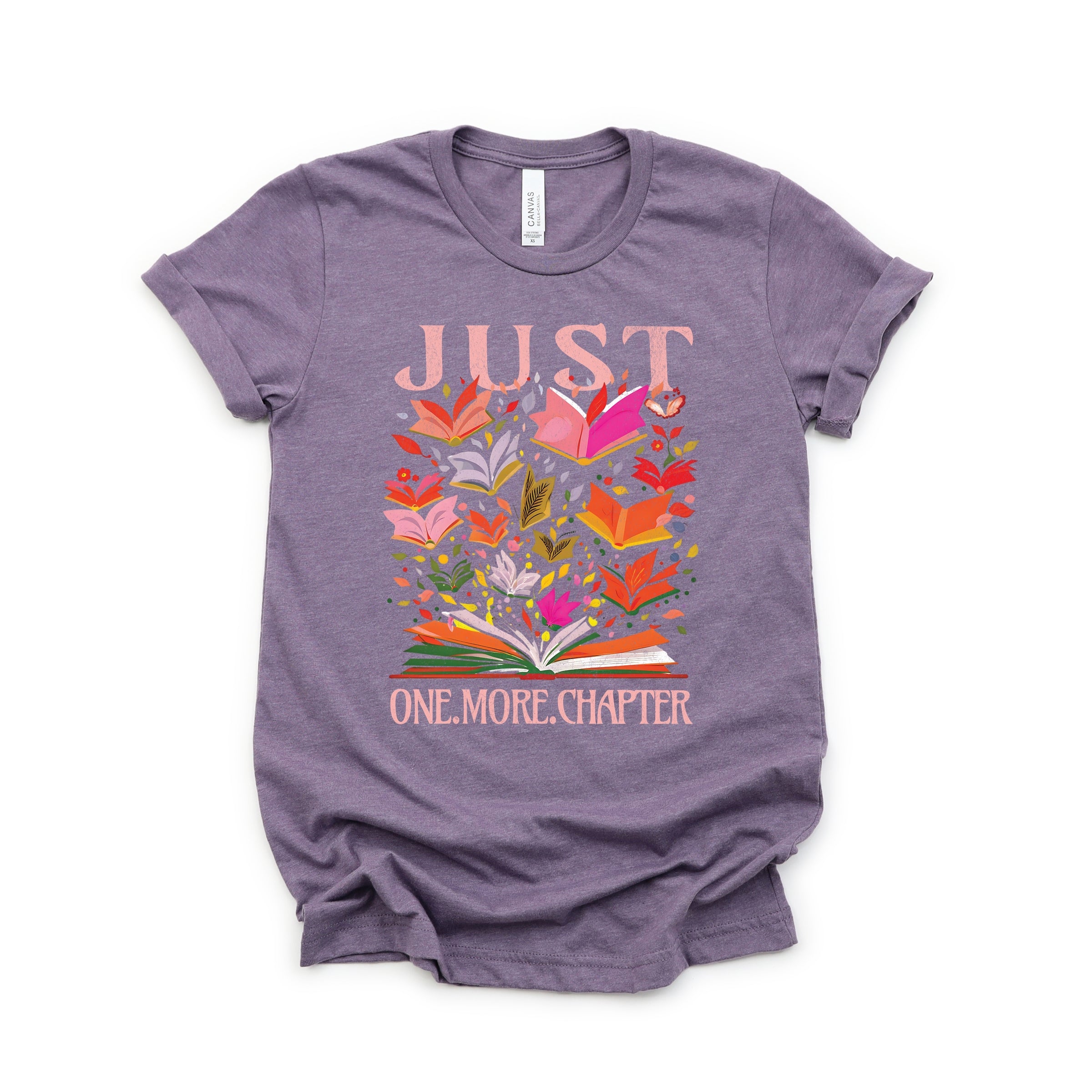 Just One More Chapter Books - Womens Short Sleeve Graphic T-Shirt