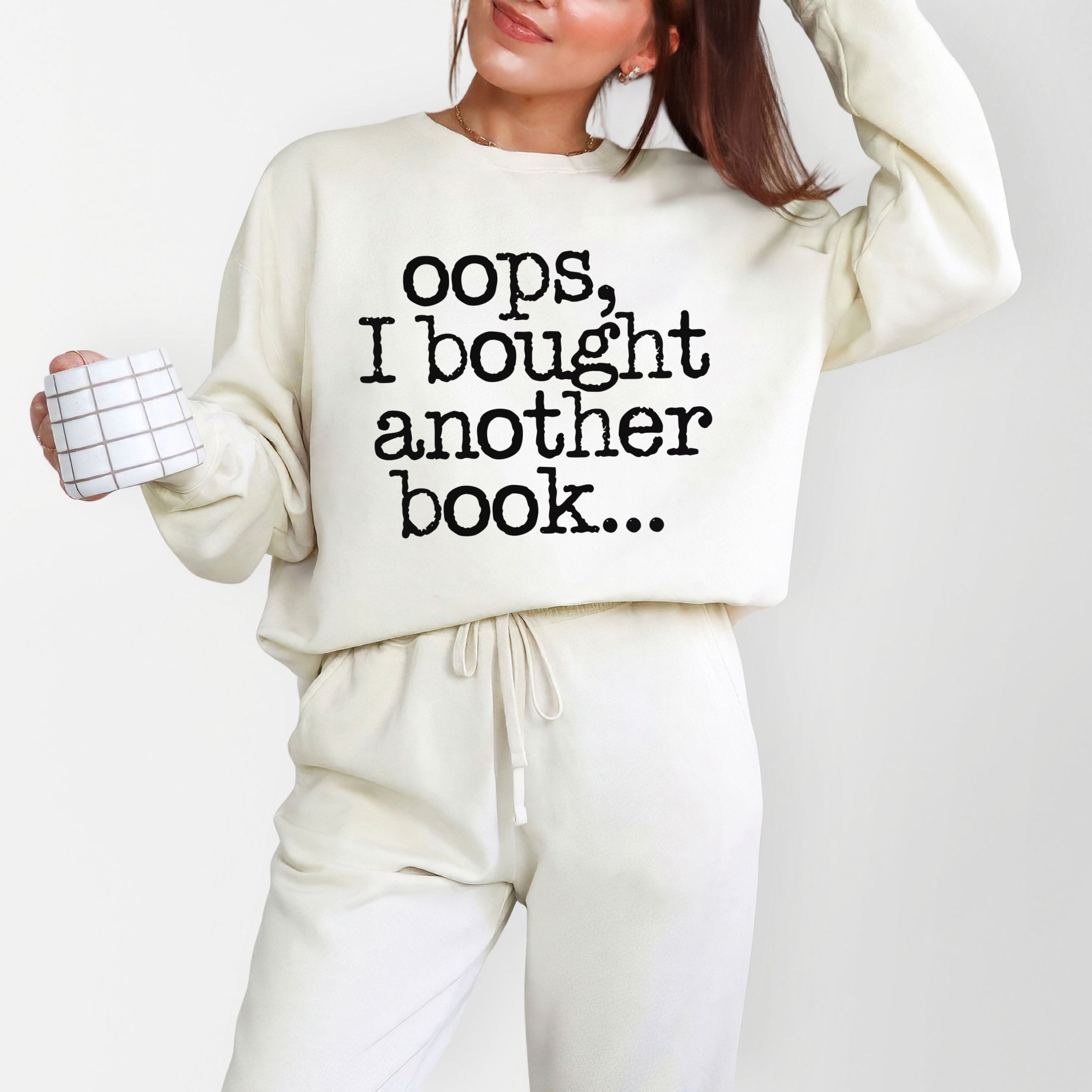 Oops I Bought Another Book - Women's Lightweight Garment Dyed Sweatshirt