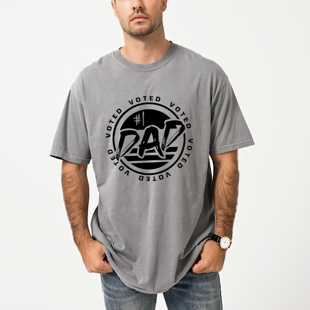 Voted #1 Dad | Men's Garment Dyed Tee