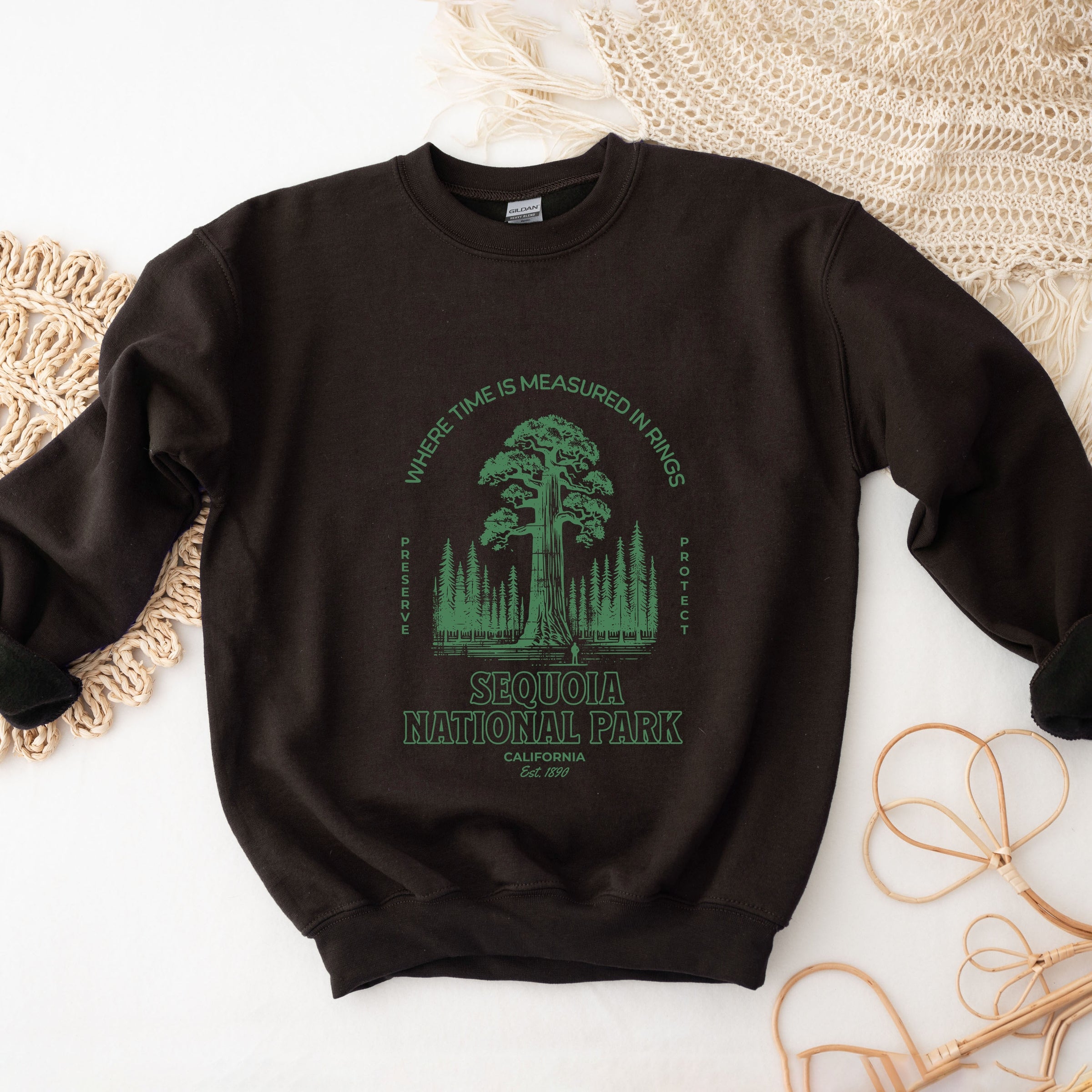 Sequoia National Park EST. 1890 - Womens Graphic Sweatshirt