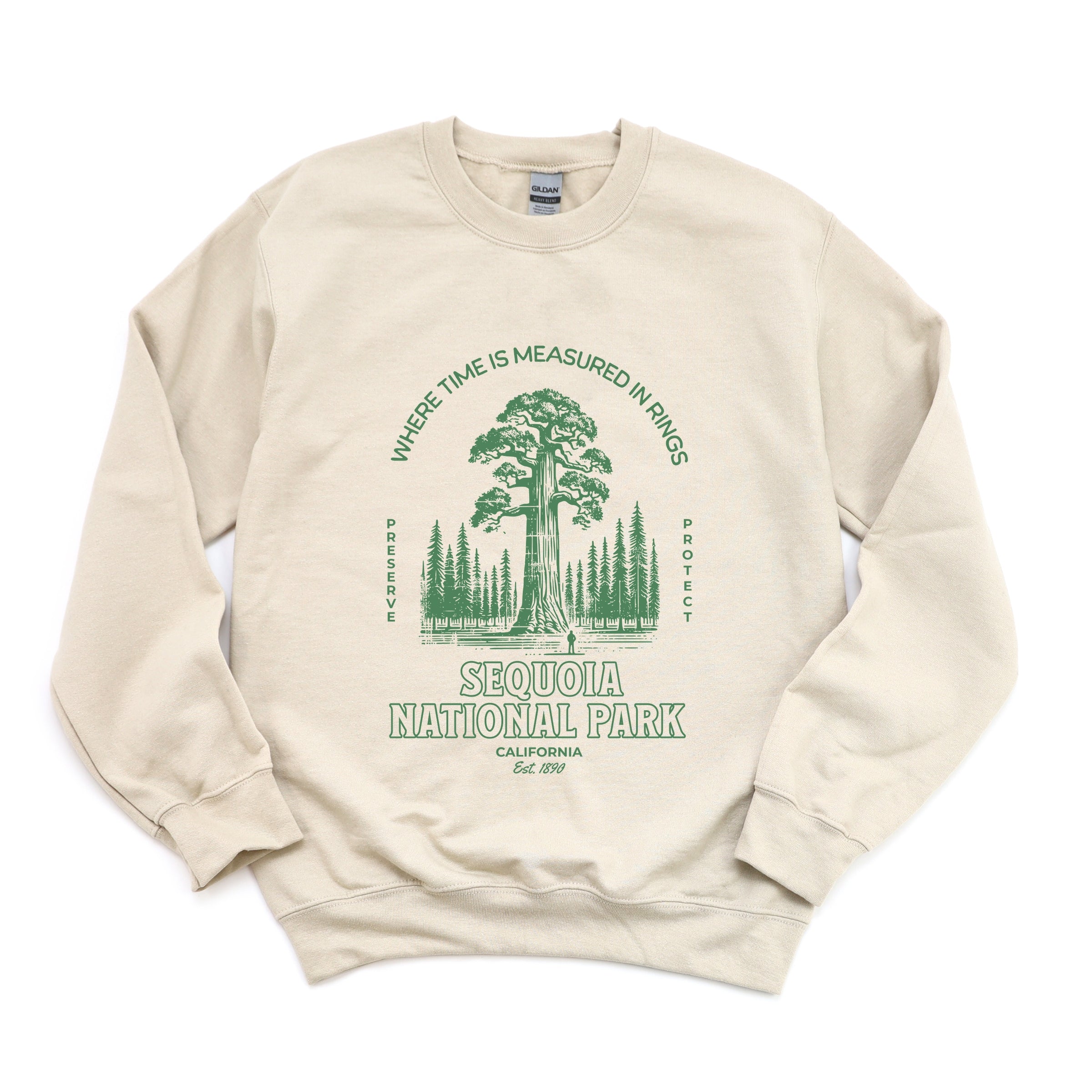 Sequoia National Park EST. 1890 - Womens Graphic Sweatshirt