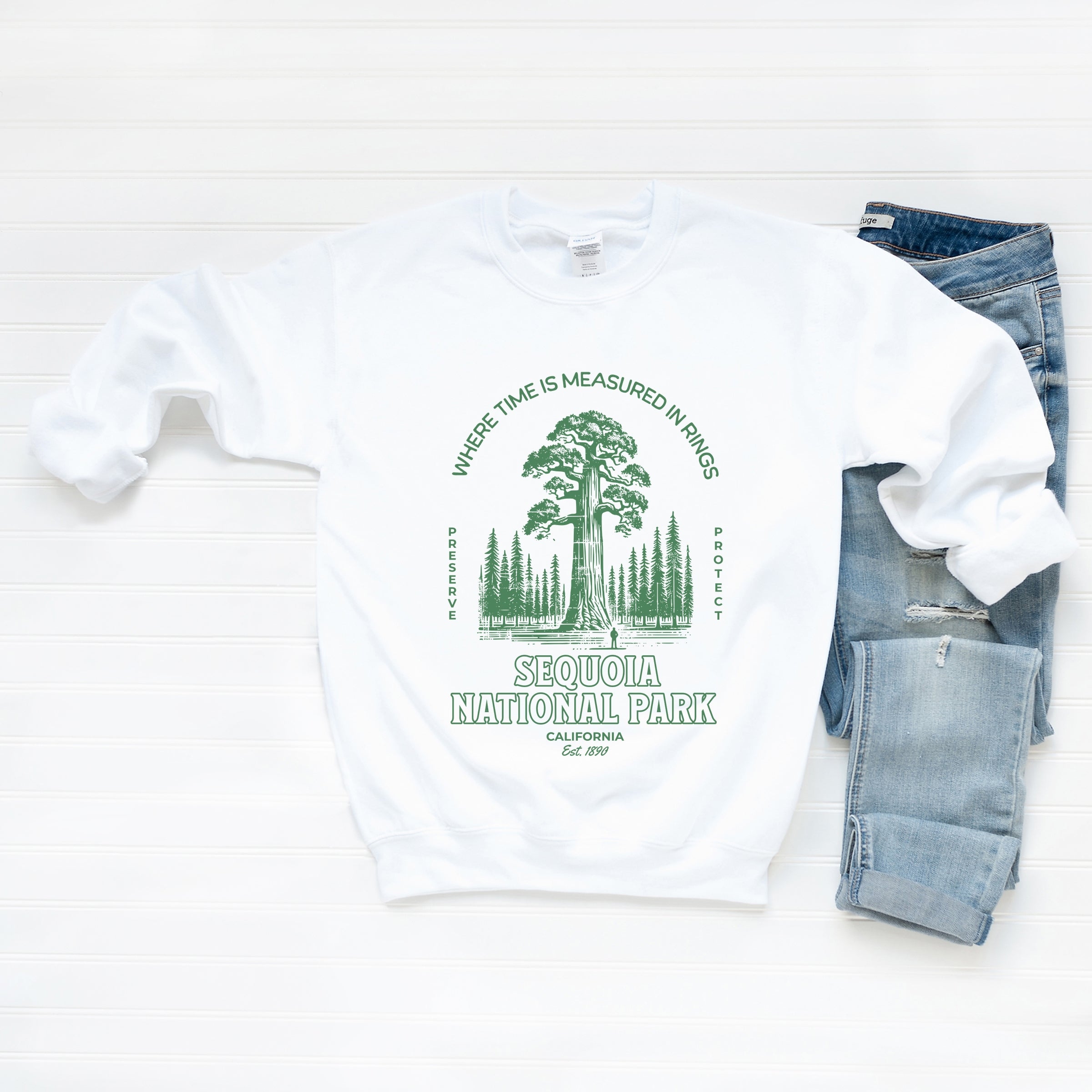 Sequoia National Park EST. 1890 - Womens Graphic Sweatshirt