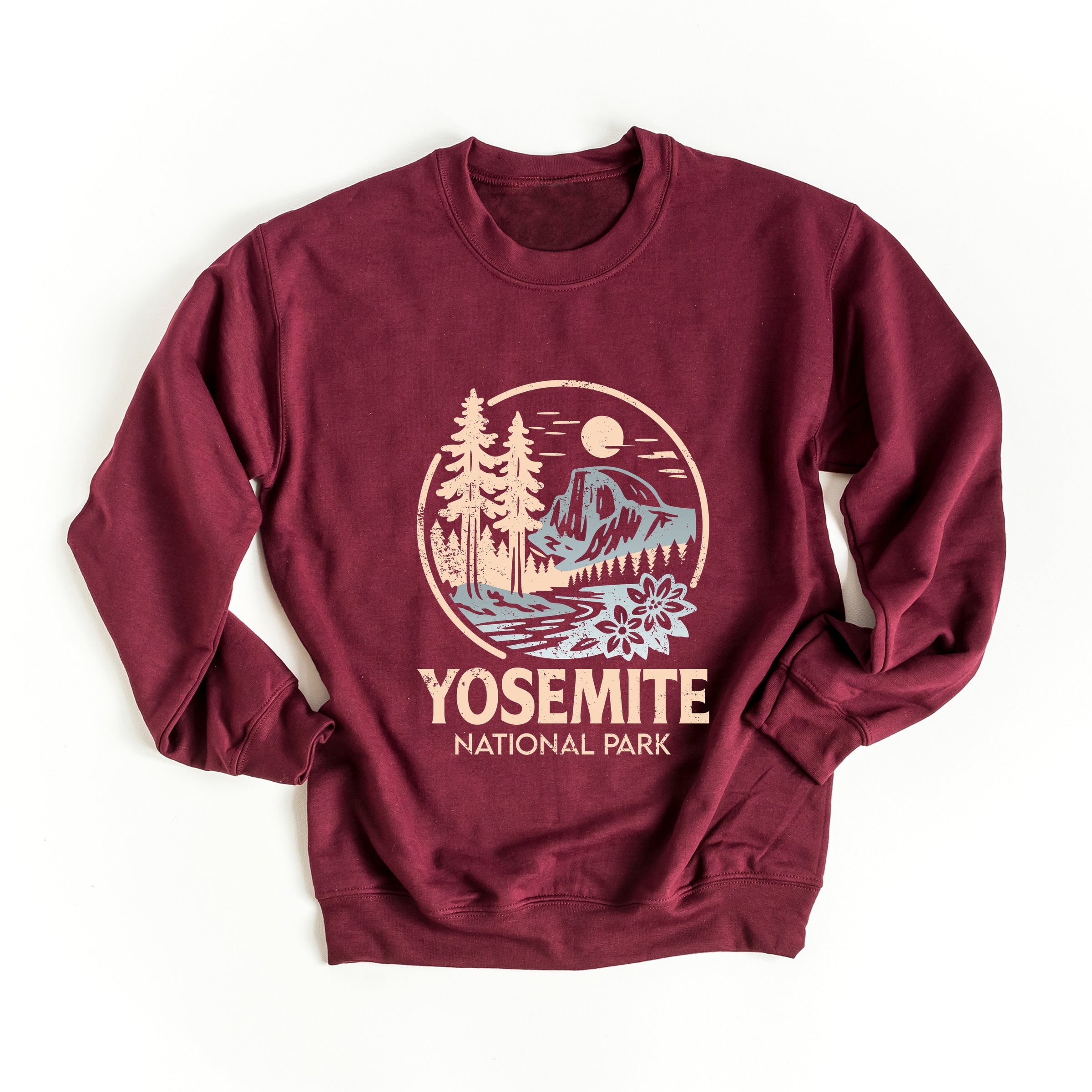 Yosemite National Park Two-Toned Circle - Women's Graphic Sweatshirt