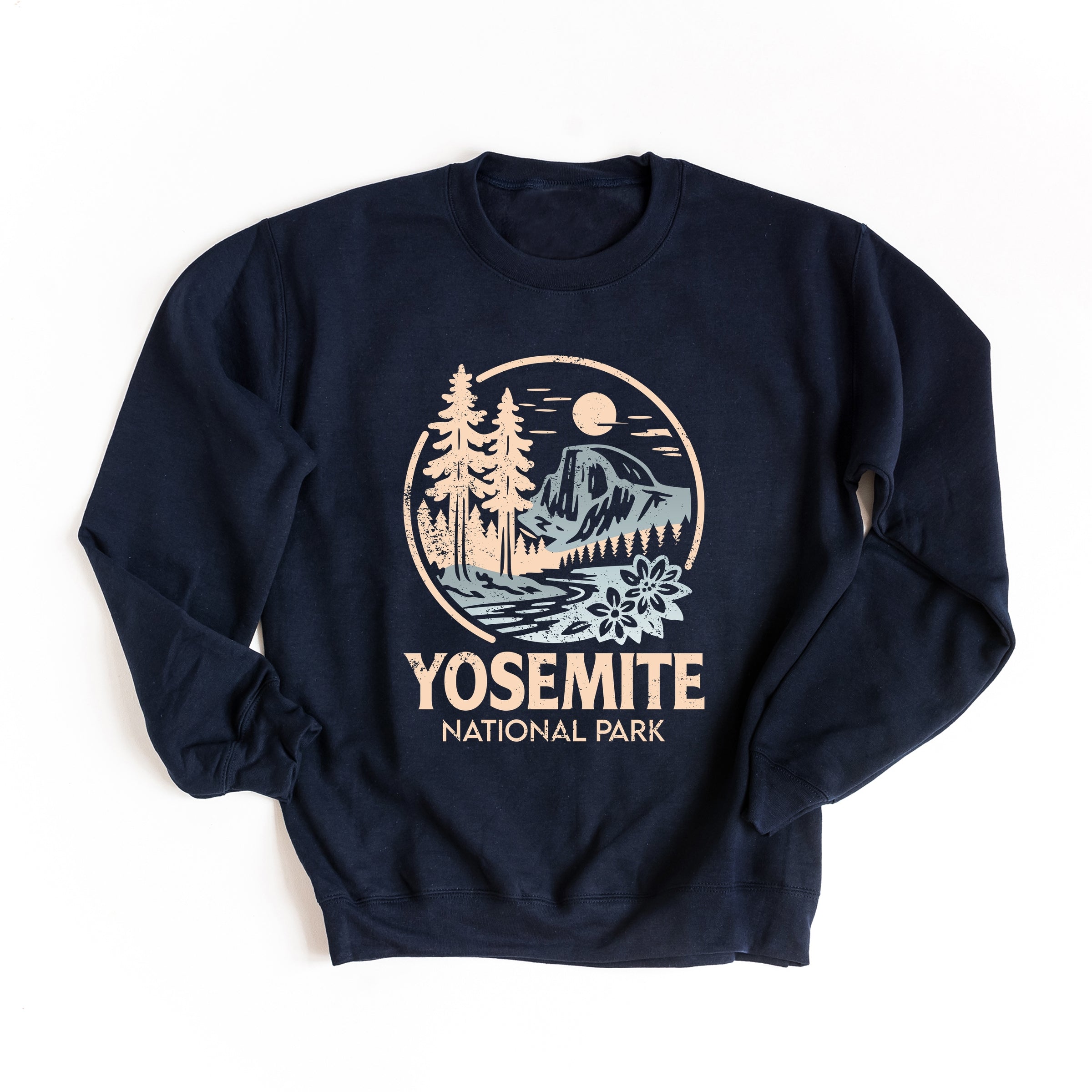 Yosemite National Park Two-Toned Circle - Women's Graphic Sweatshirt