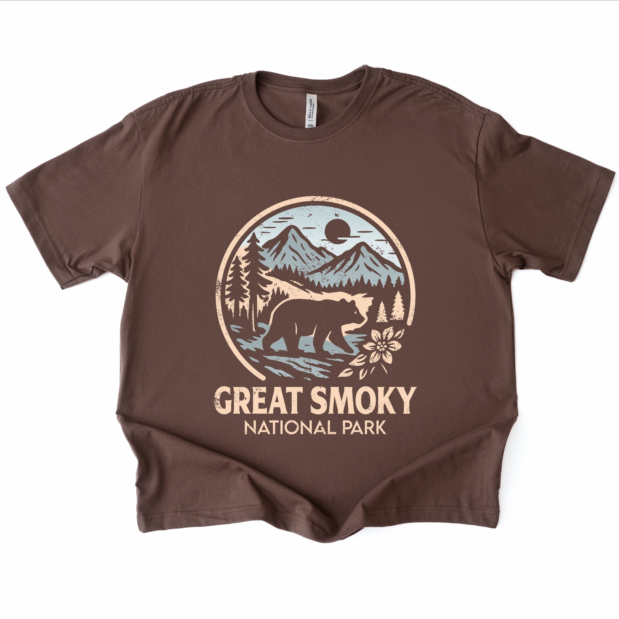 Great Smoky National Park Two-Toned Circle - Women's Heavyweight Graphic T-Shirt