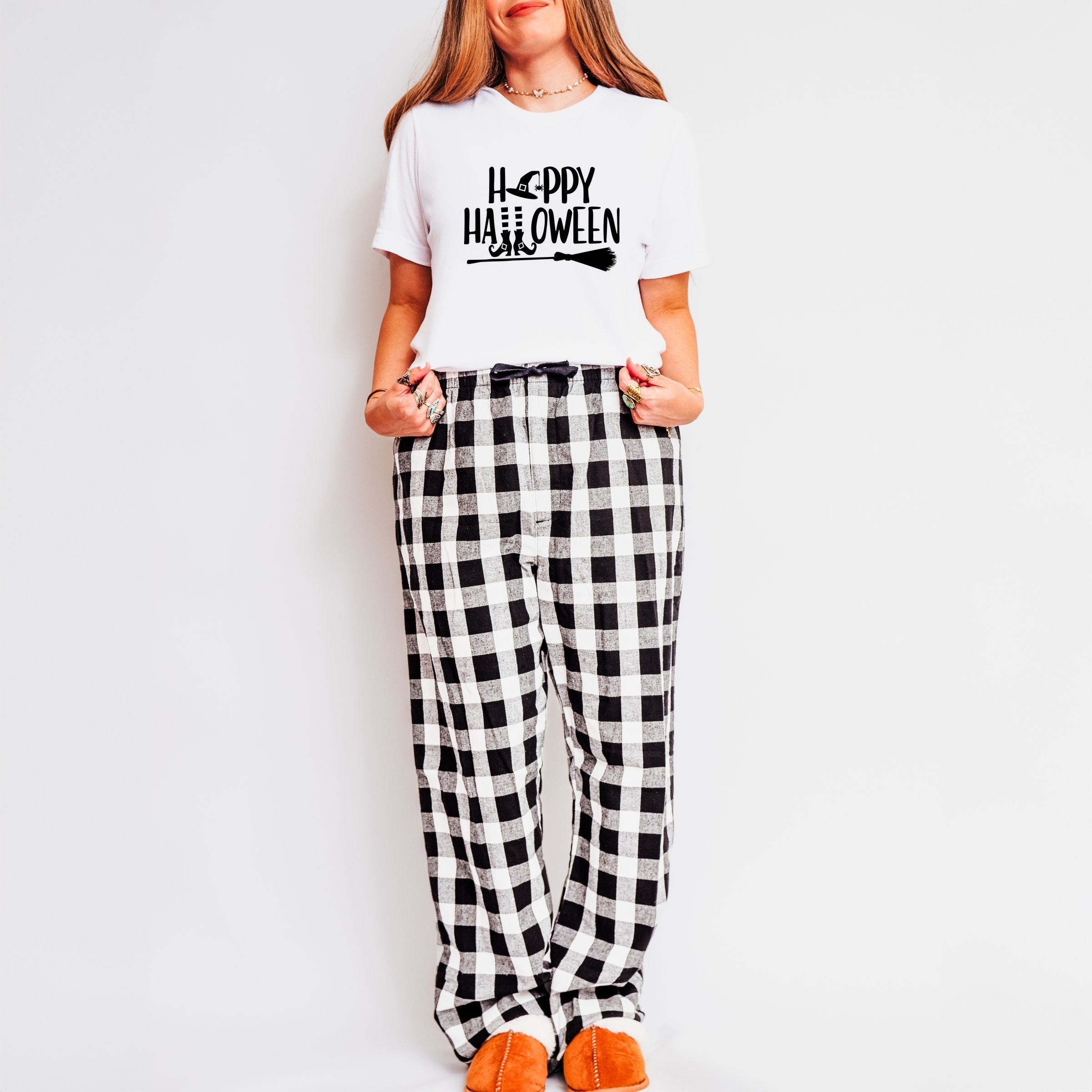 9012B_F-CPPSET White/Black and White Plaid