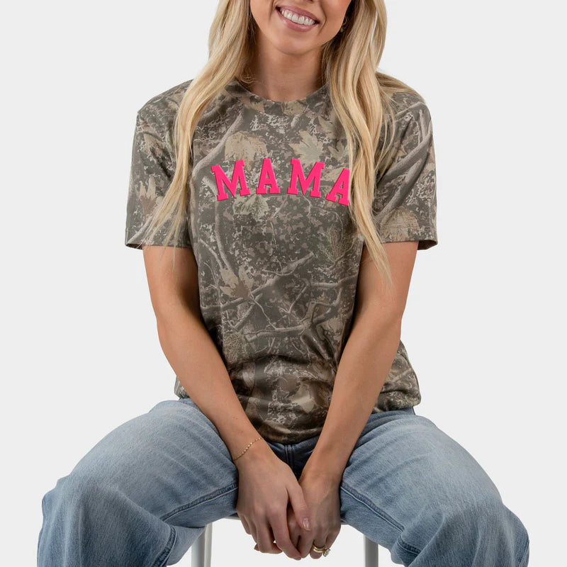 Mama Bold Puff Print - Women's Heavyweight Crew