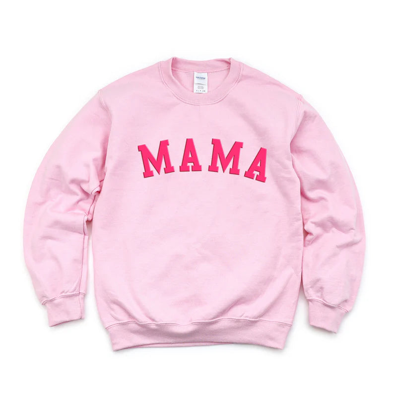 Mama Bold Puff Print - Women's Graphic Sweatshirt