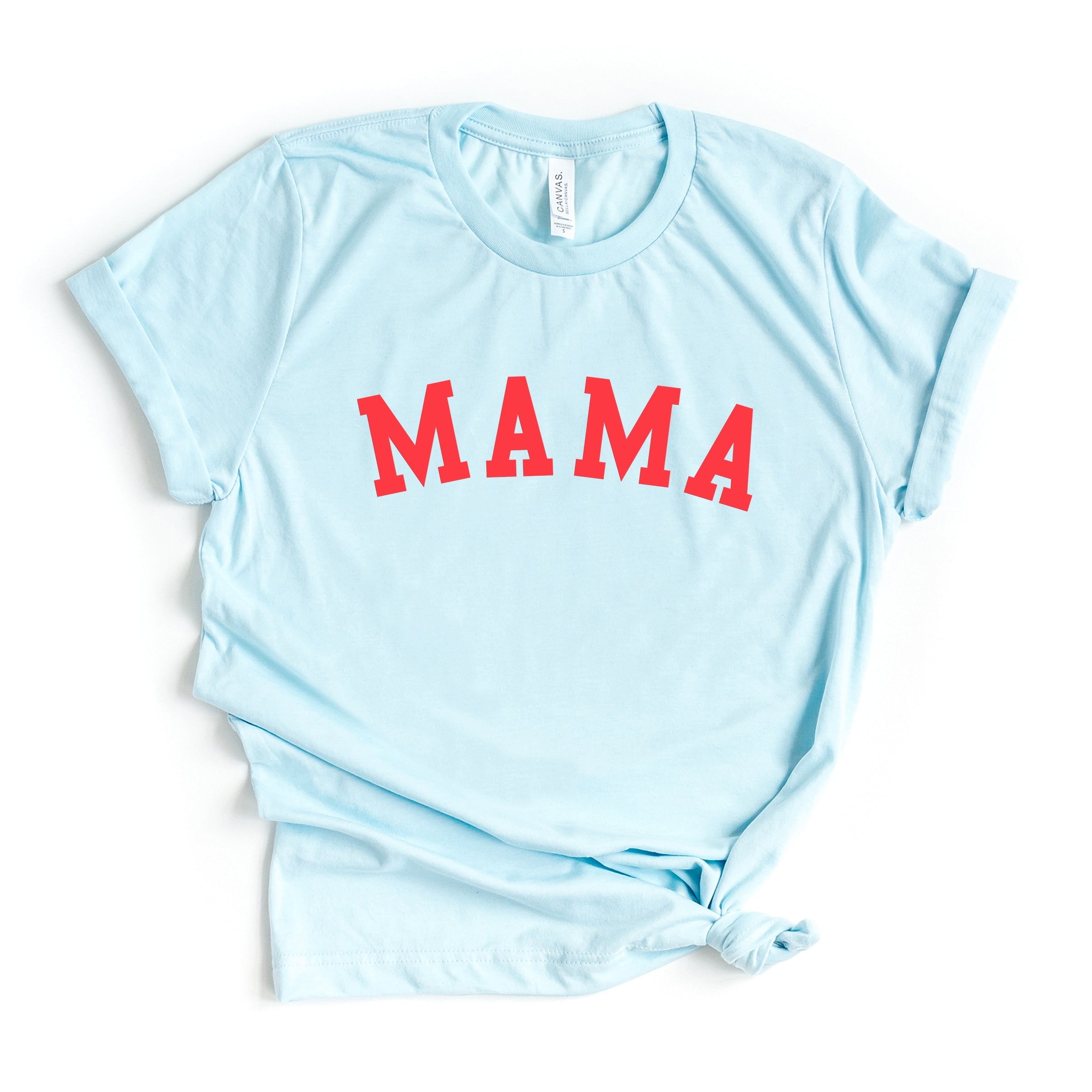 Mama Bold Puff Print - Women's Short Sleeve Graphic T-Shirt