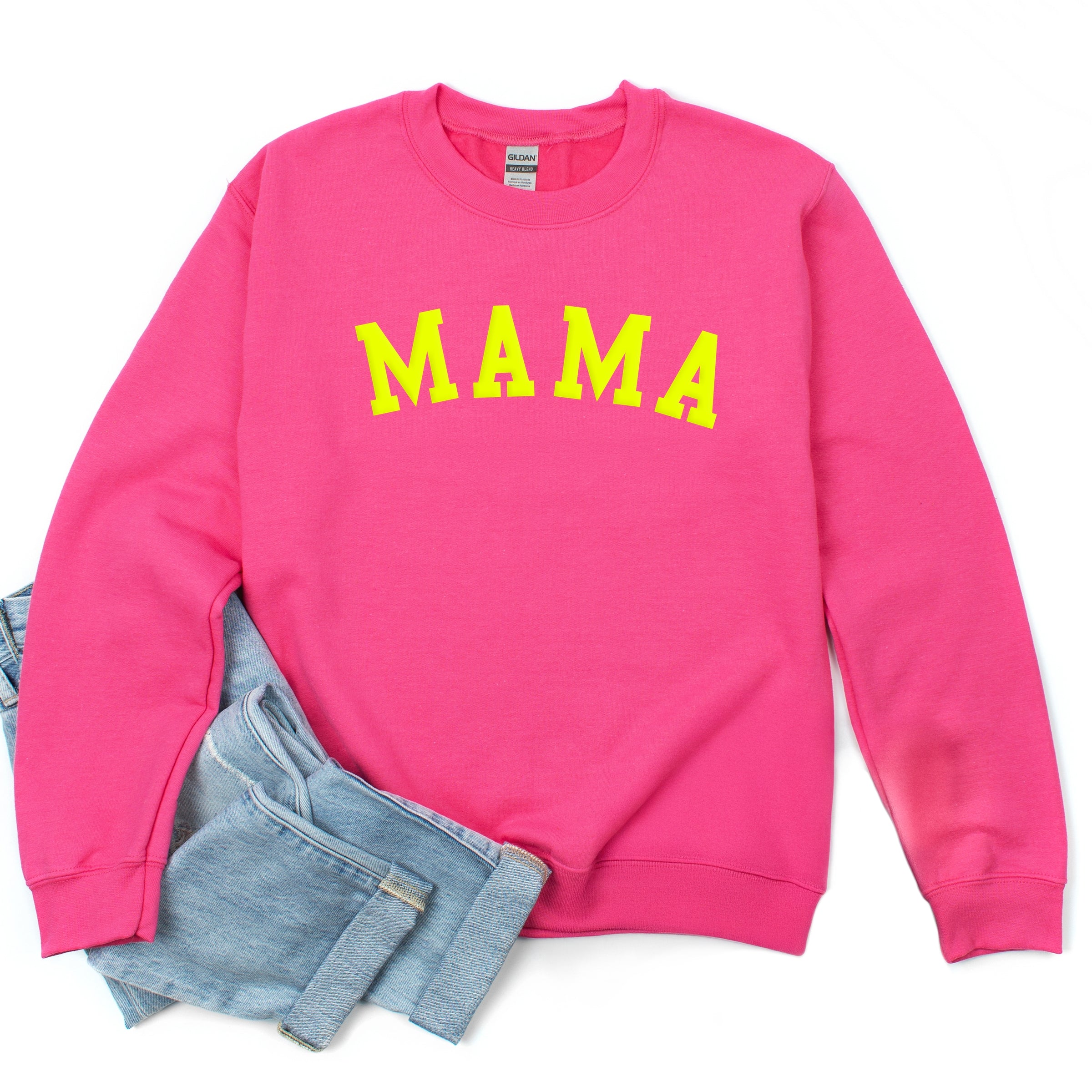 Mama Bold Puff Print - Women's Graphic Sweatshirt